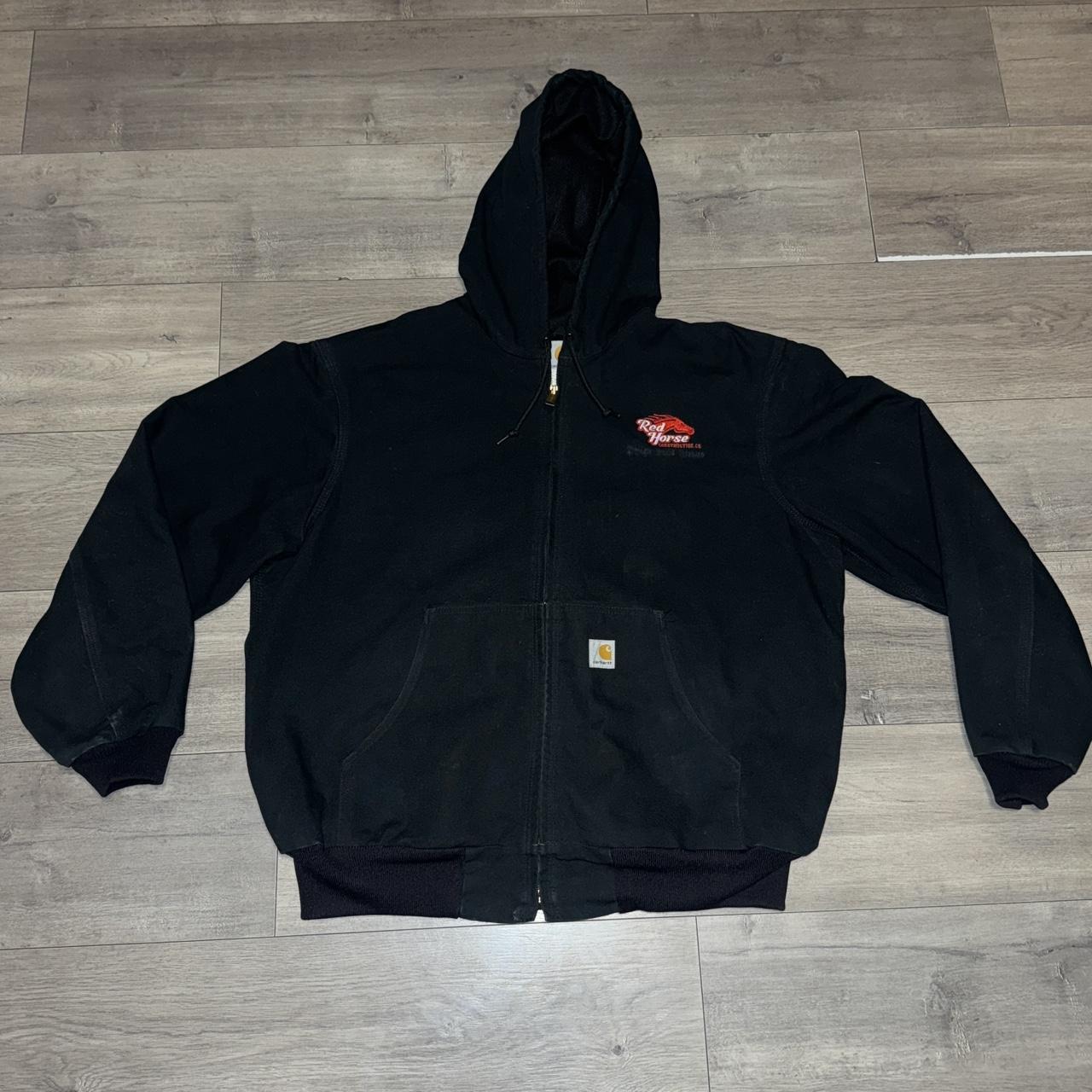 Carhartt J181 BLK Active Jacket Size XL Pit to | Depop