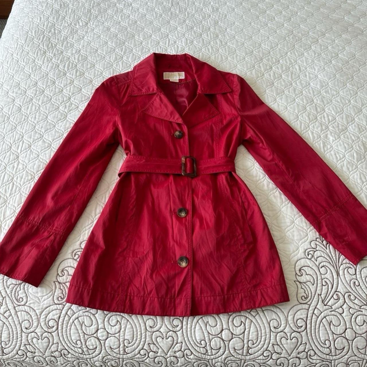 Michael Kors Red purchases Trench Coat