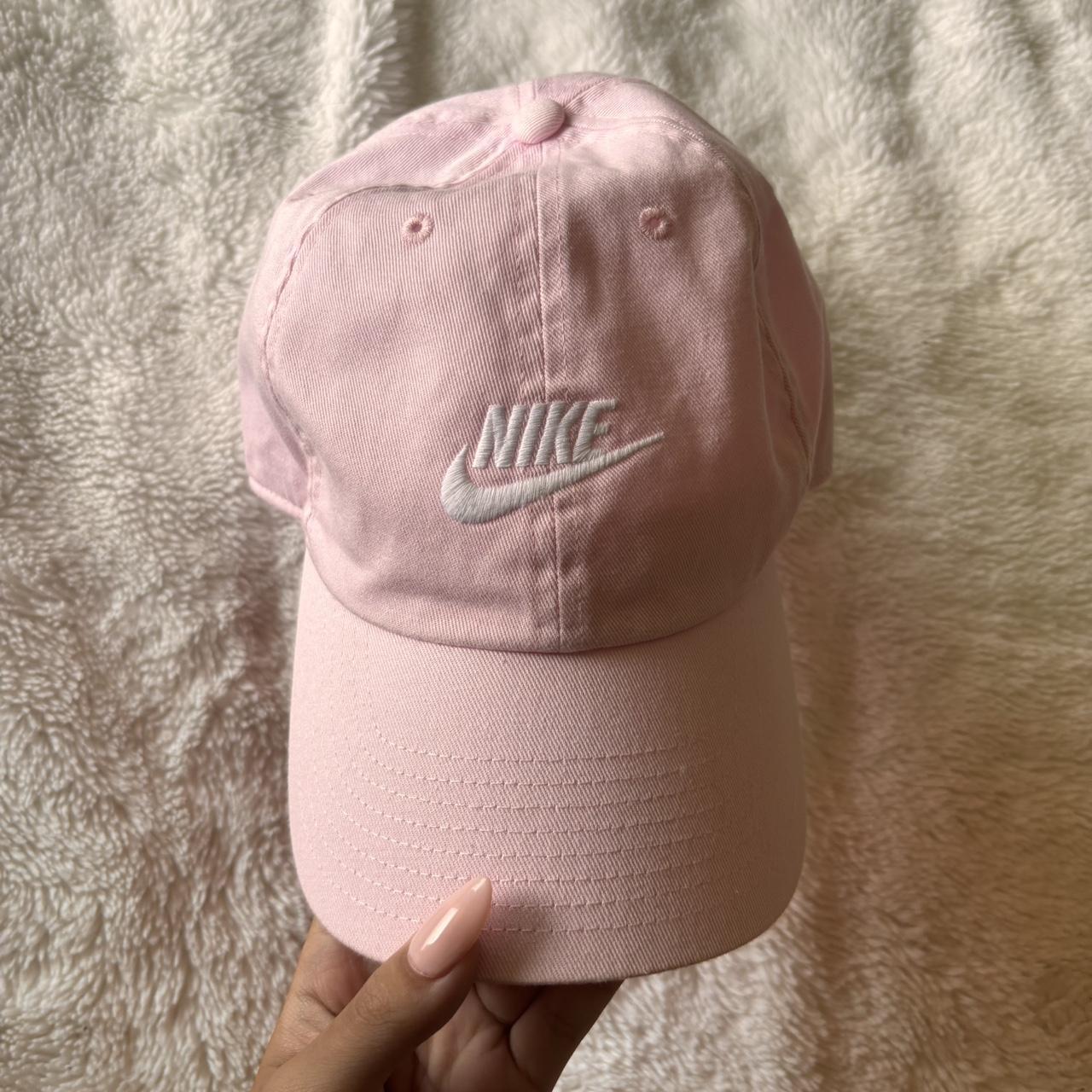 pastel pink nike hat