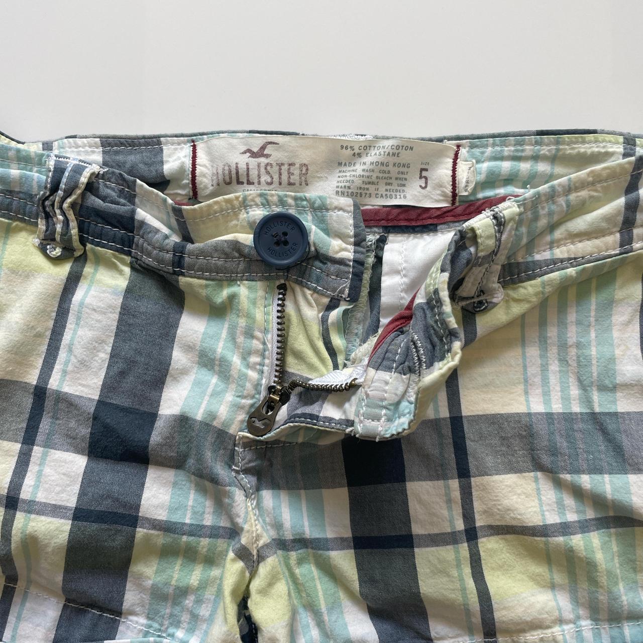 Hollister Plaid Y2K Lowrise Mini Shorts, Tag