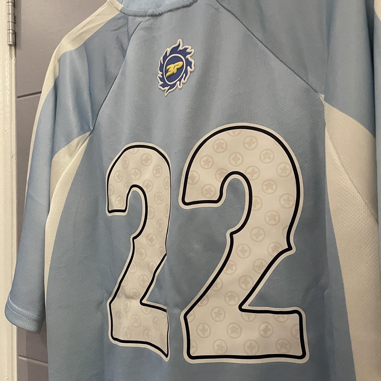 Broken Planet Football Jersey (Light Blue) LIMITED | Depop