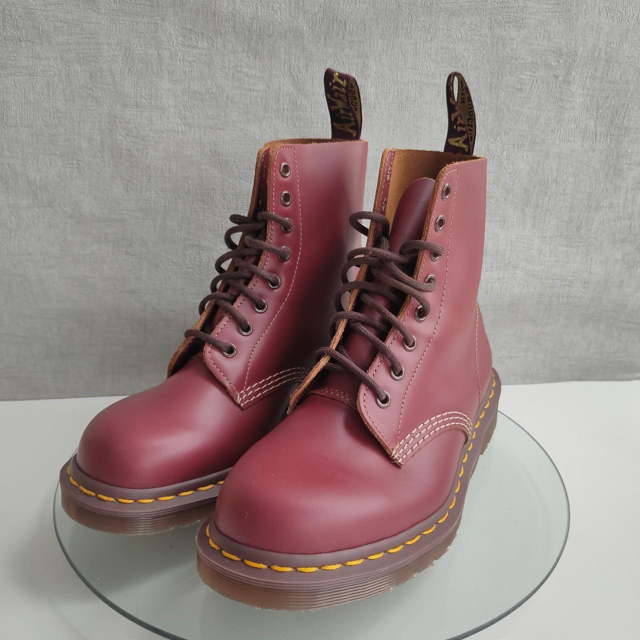 DR MARTENS VINTAGE 1460 BOOTS. UK SIZE 7. RED QUILON. Depop