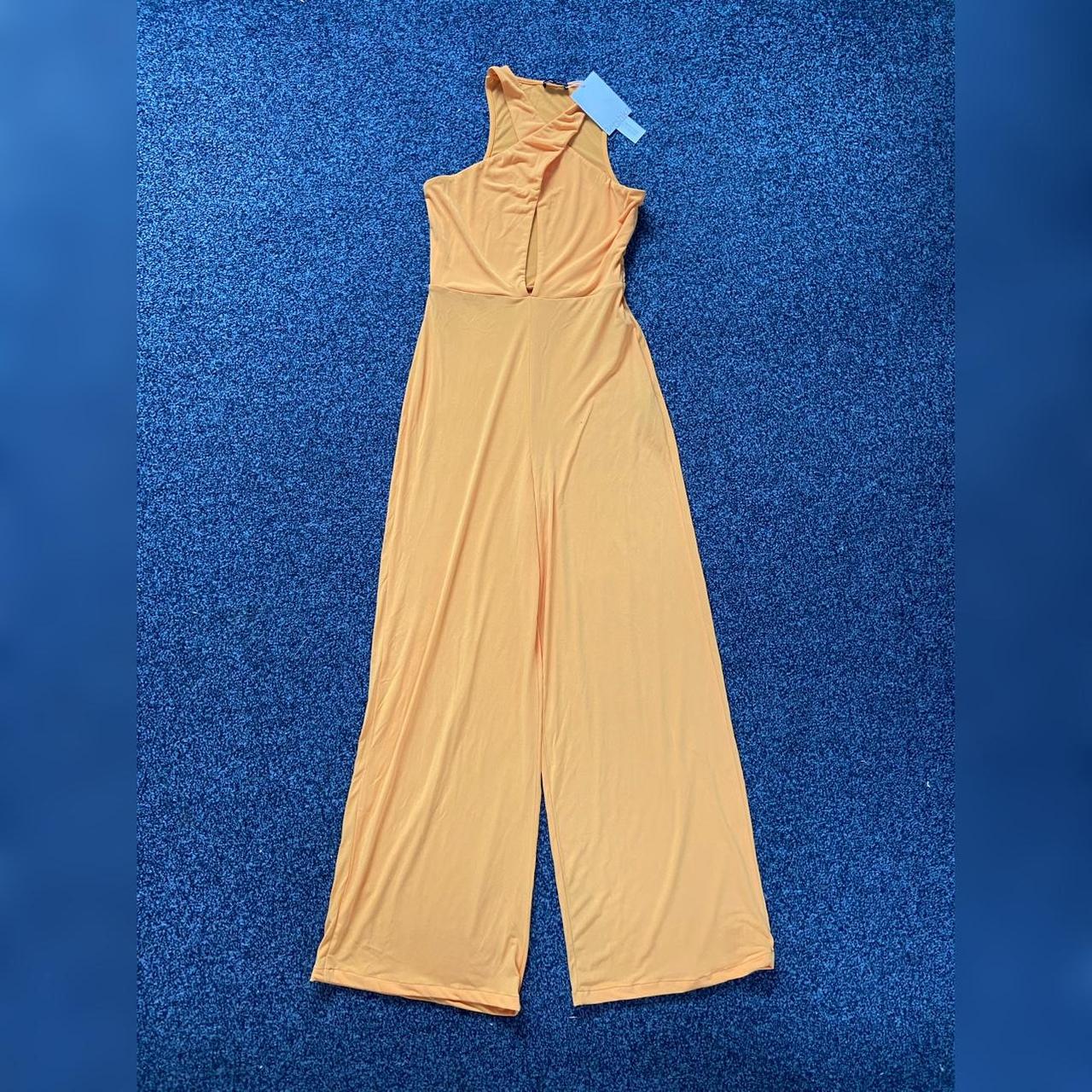 Bershka orange jumpsuit on sale