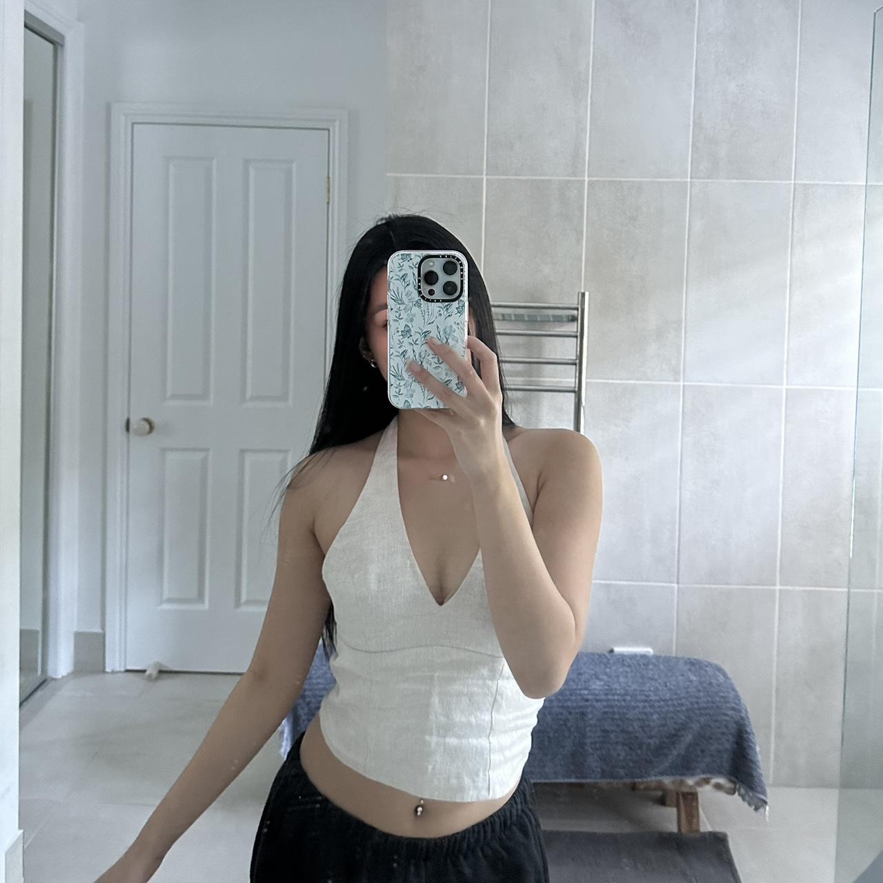 Kookai halter top Super flattering and tie up... Depop