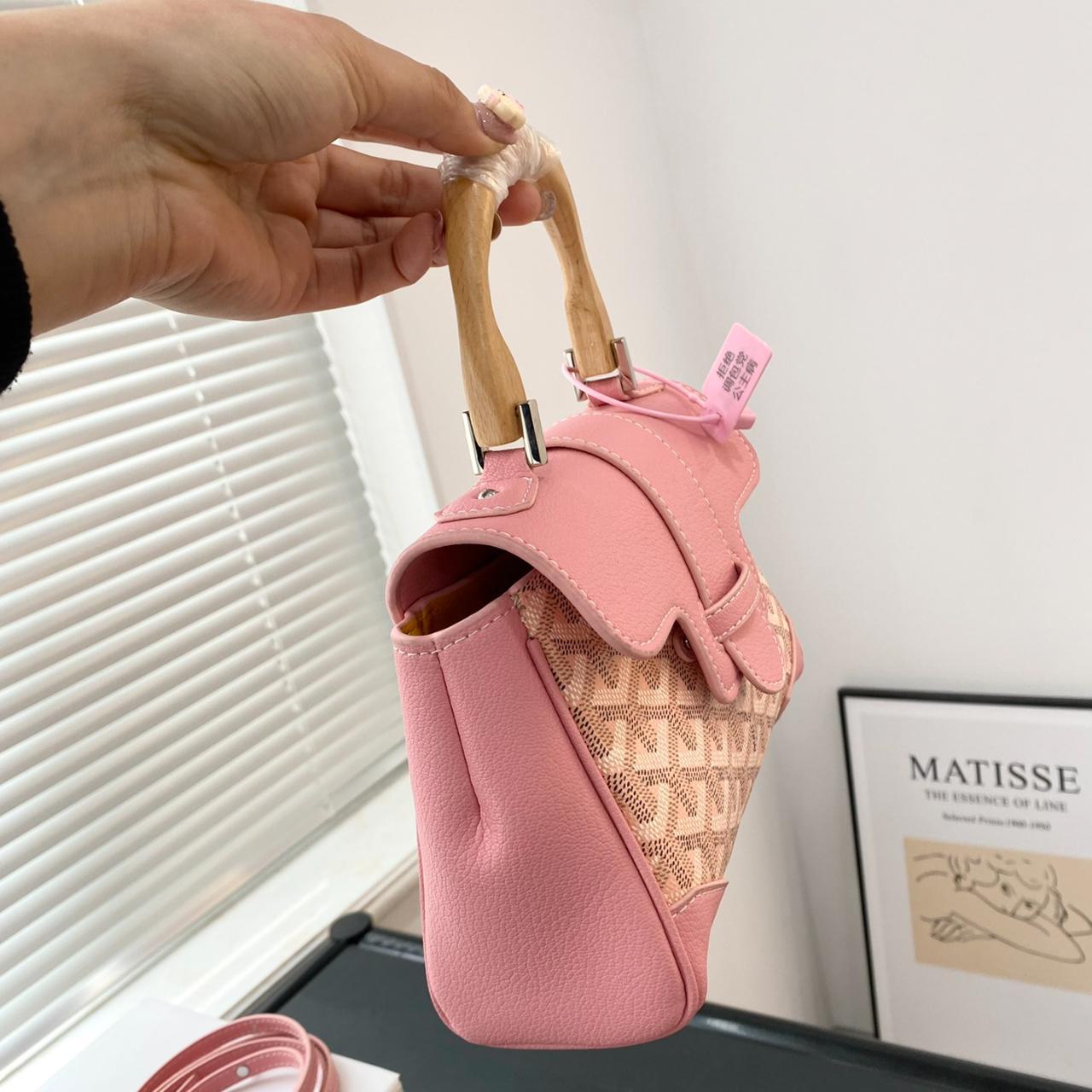 Goyard Mini Saigon Limited Edition Goyard Saigon Souple Mini Bag Pink  Goyardine Silver Hardware