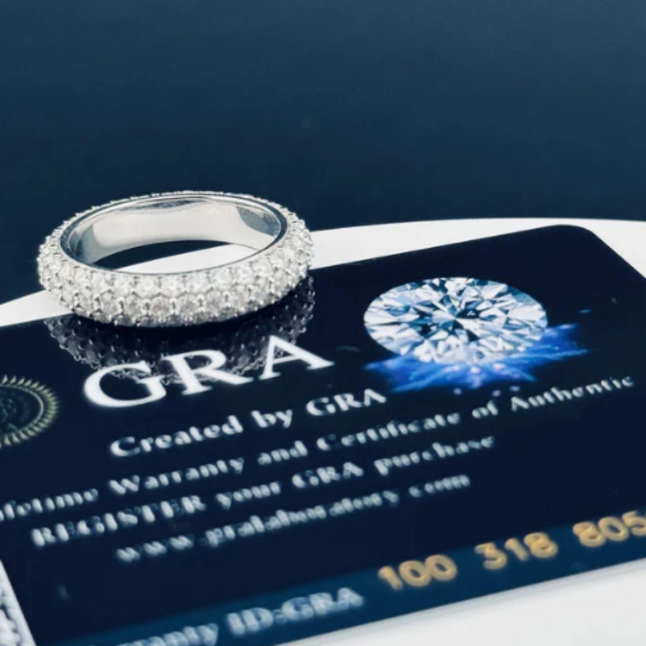 Custom Women's Ring - Silver – Pave Ring. Moisani… - image 1