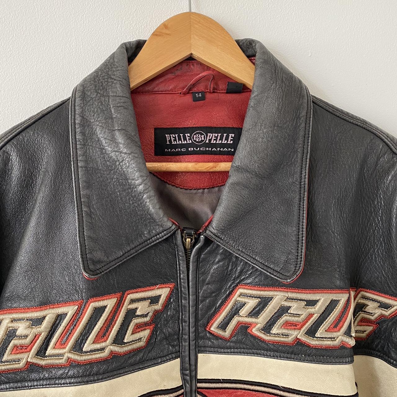 Pellepelle 90s スタジャン 90's pellepelle ペレペレ オールレザースタジャン ジップアップ
