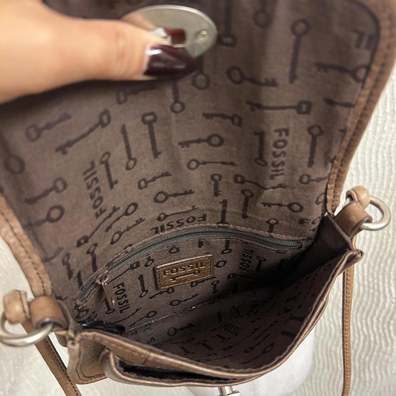 Fossil Women's Bag - Brown/Tan – Fossil Jolie Lea… - image 7