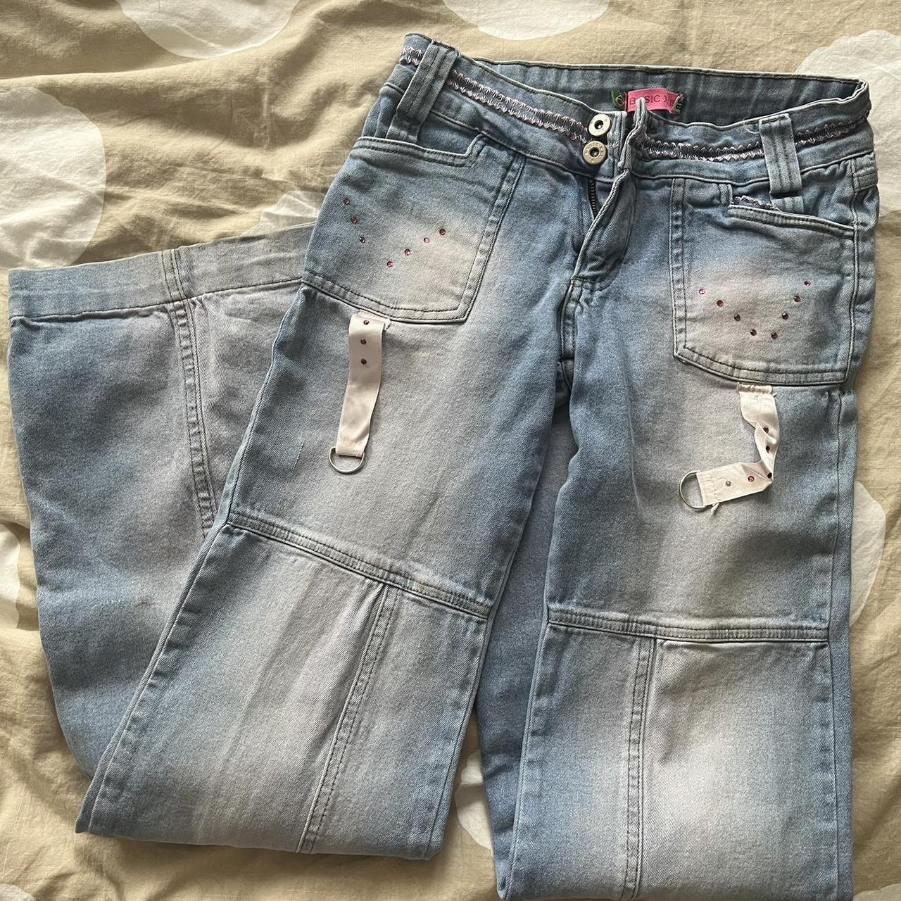 Super cute y2k wide leg/flare jeans from the brand... - Depop