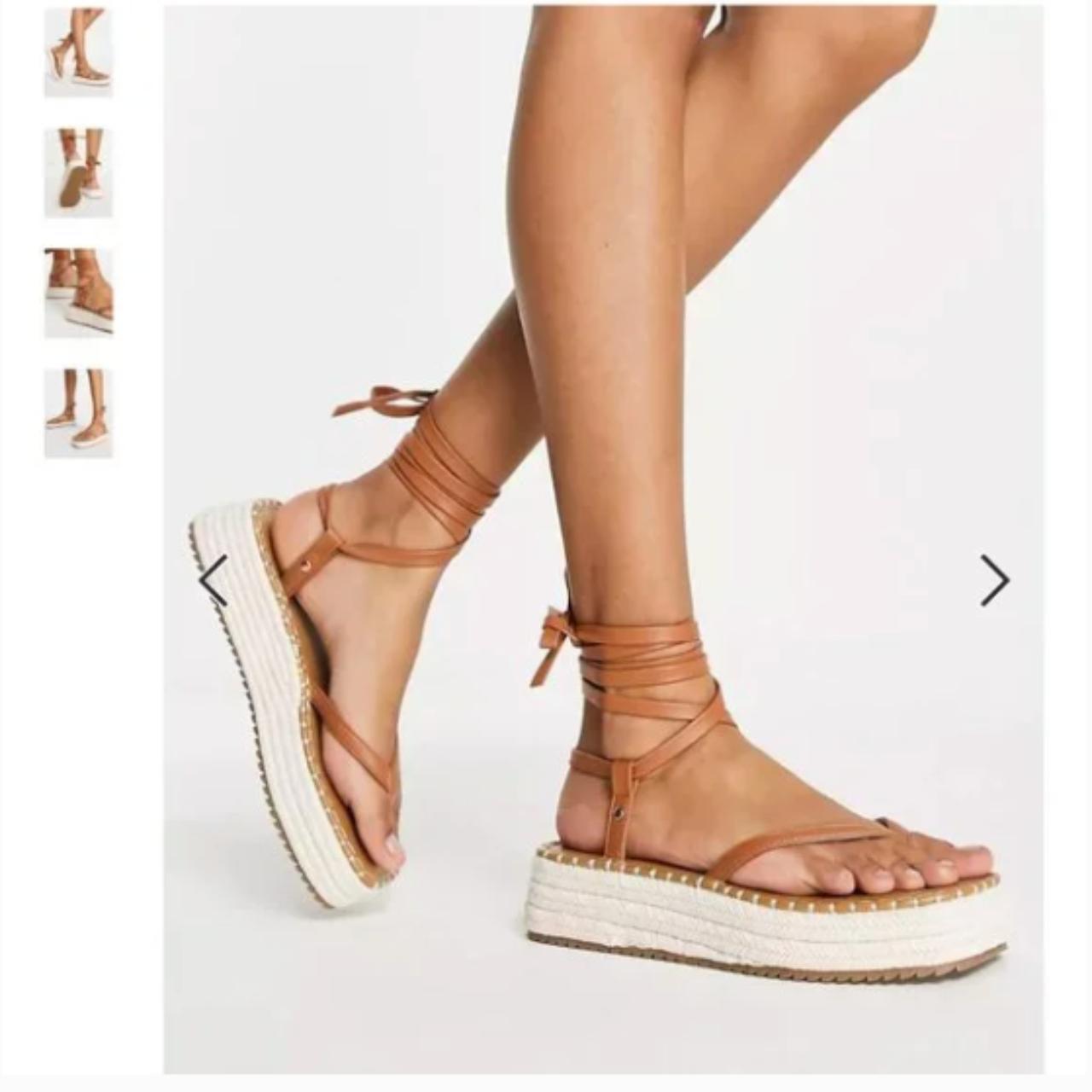 Tan flatform espadrilles online