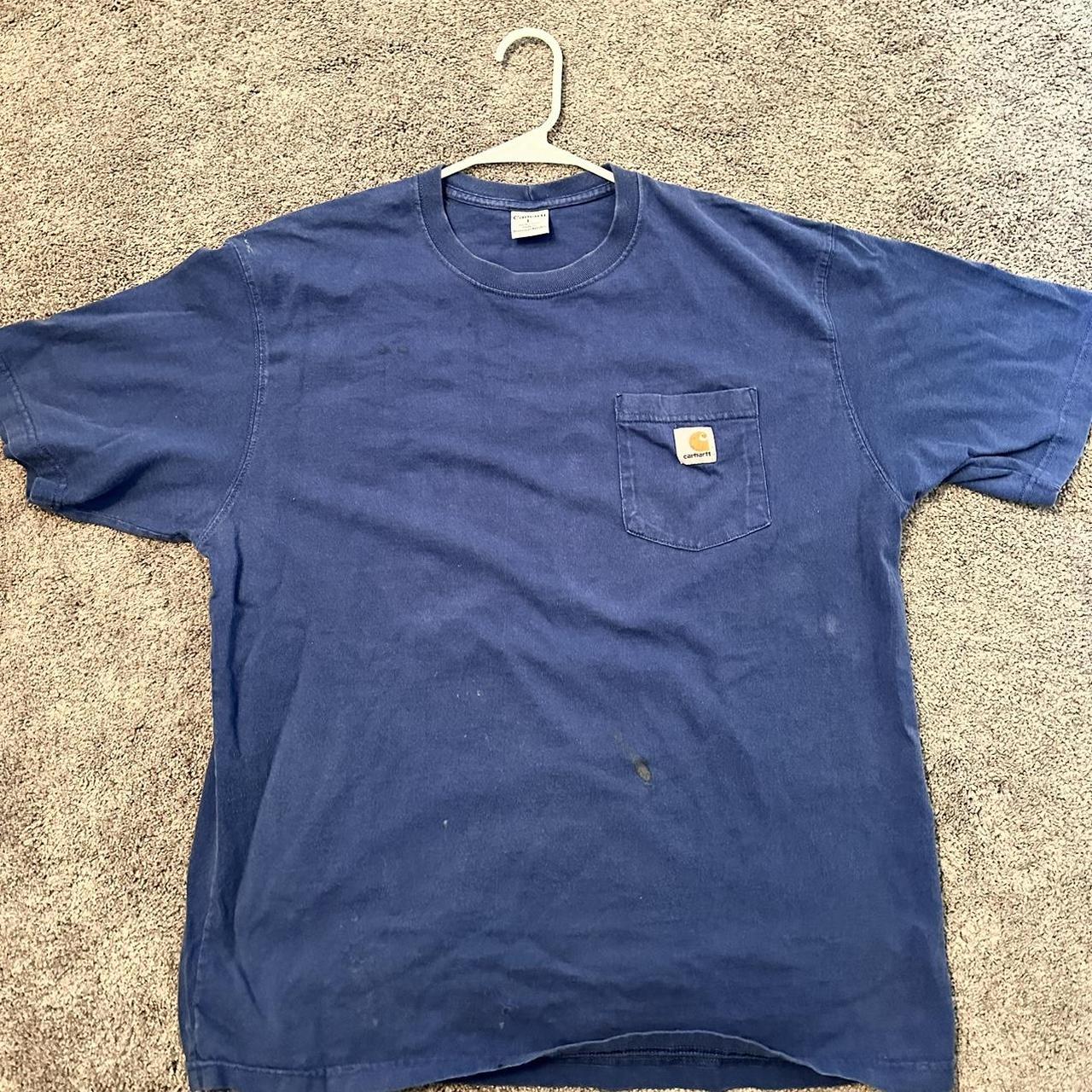 Carhartt Blue Shirt Men’s L Carhartt Shirt men’s... - Depop