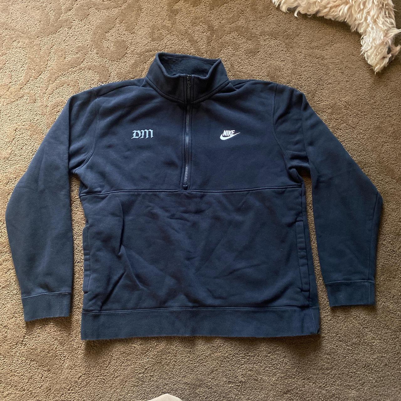 mens black nike quarter zip