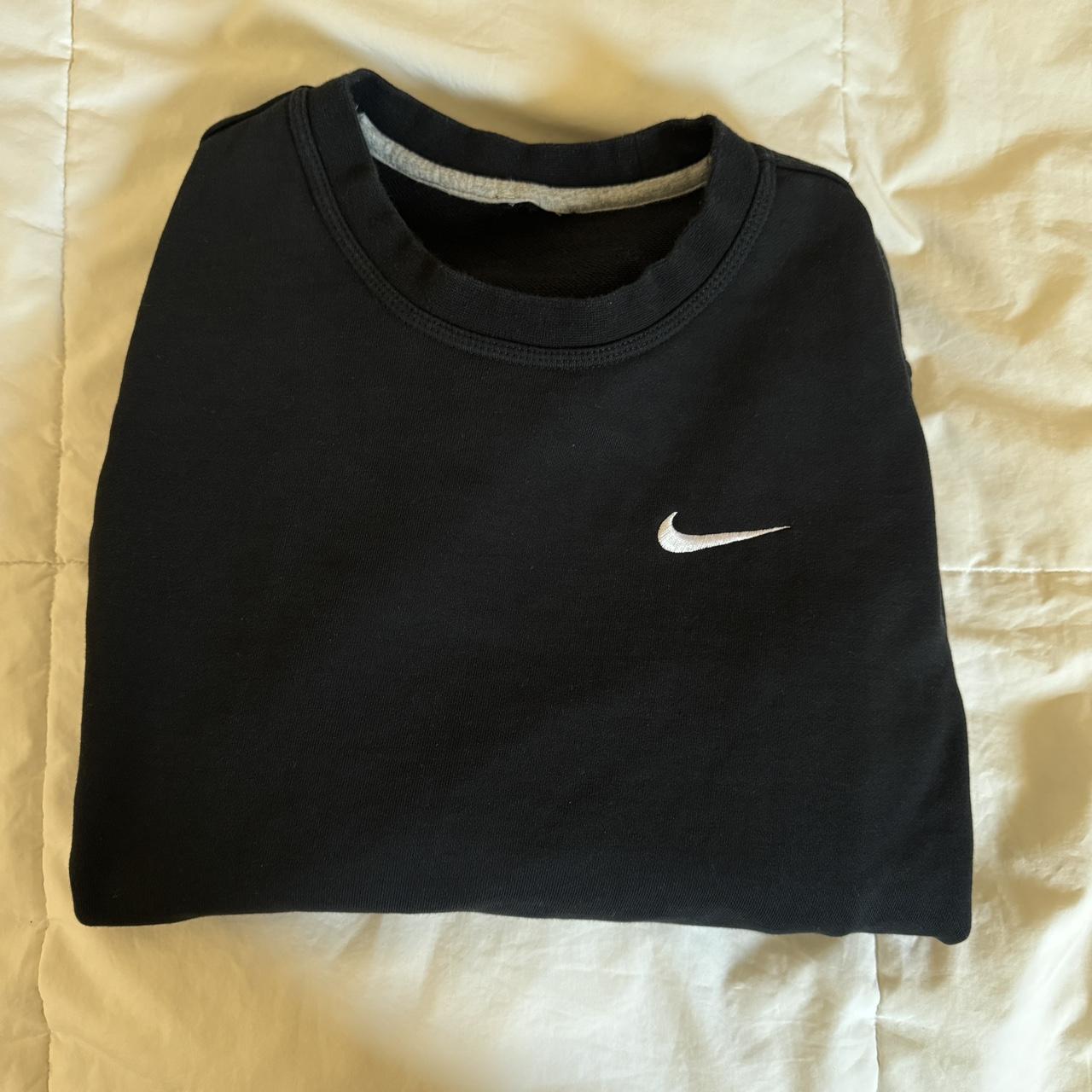 mens black and white nike sweatshirt