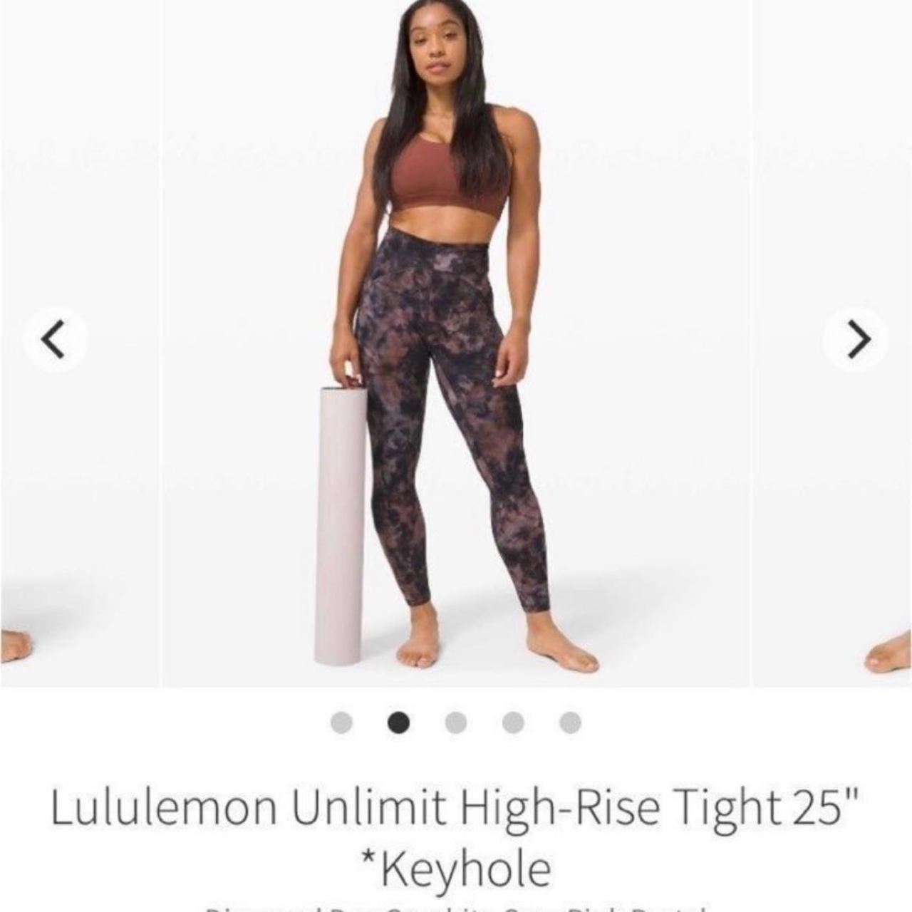 NWT Lululemon Unlimit HR Leggings 25” online *Keyhole