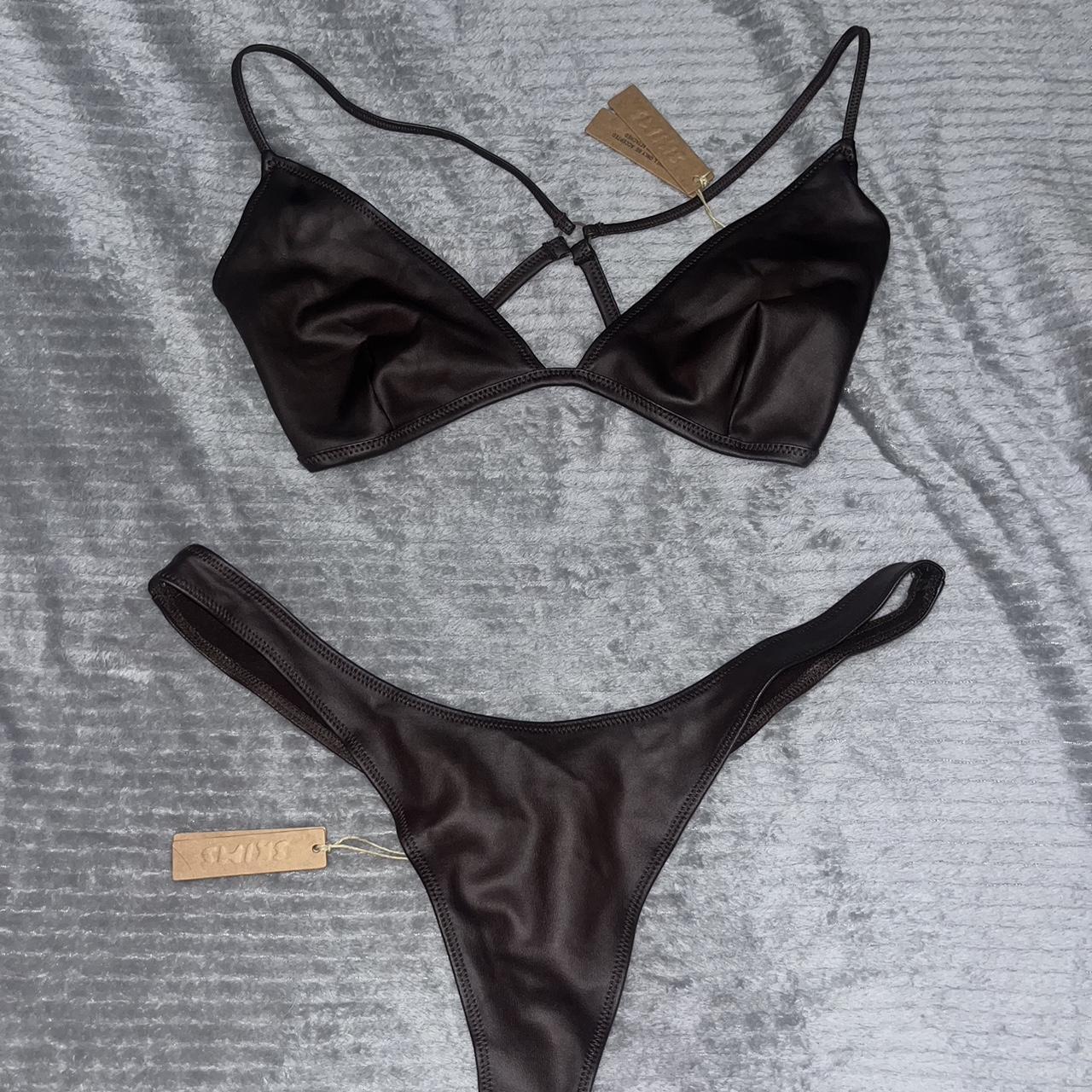 skims bikini (cocoa color), brand new w tags! - Depop