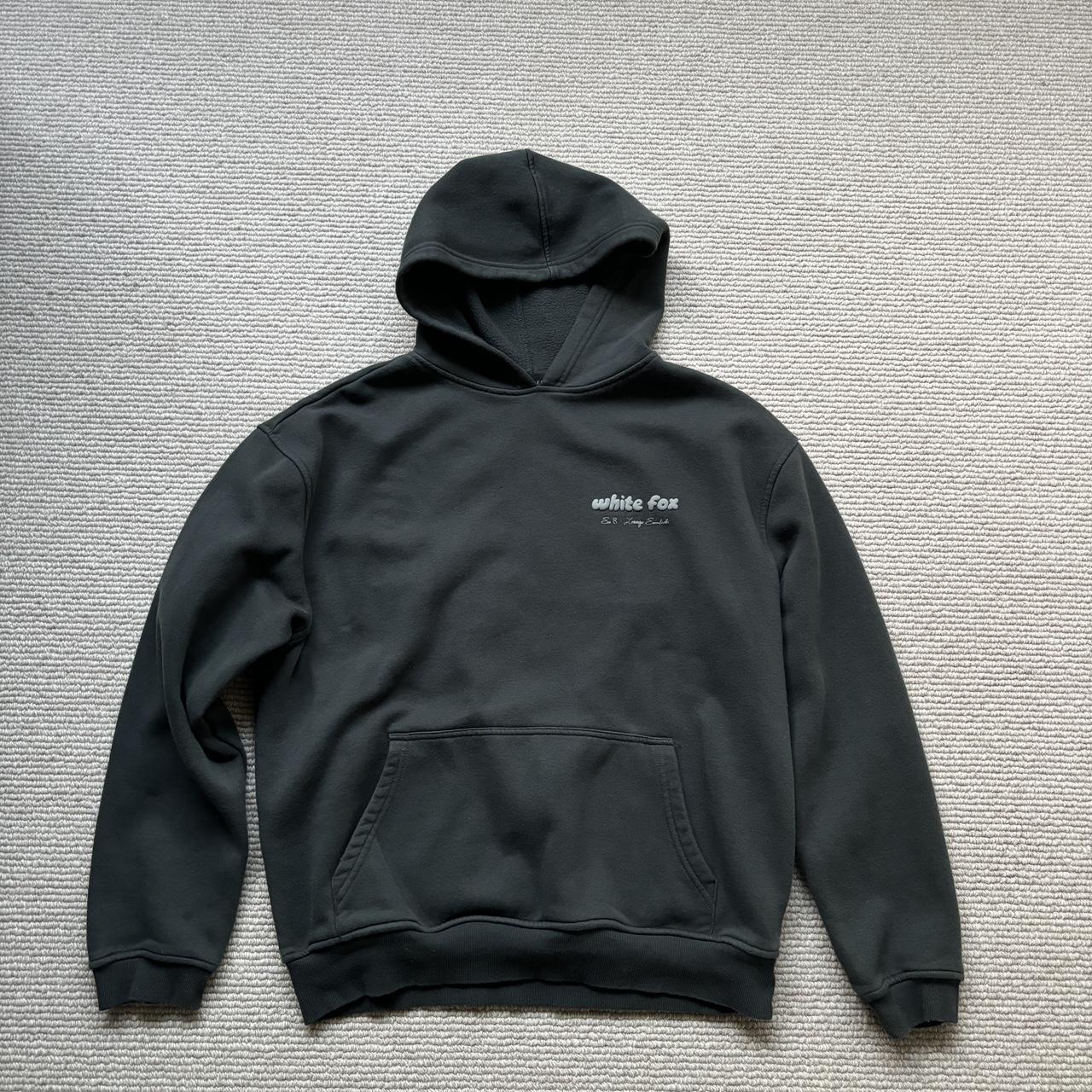 WHITE FOX era 8 oversized hoodie fossil 🩶 in mint... - Depop