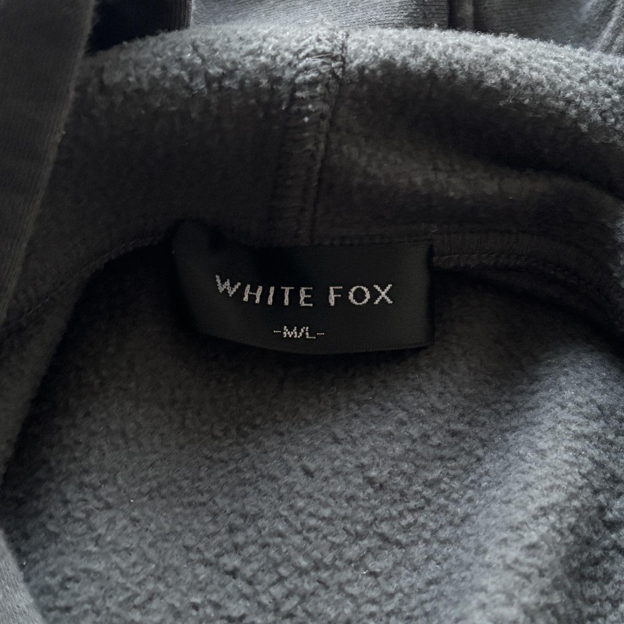 WHITE FOX era 8 oversized hoodie fossil 🩶 in mint... - Depop