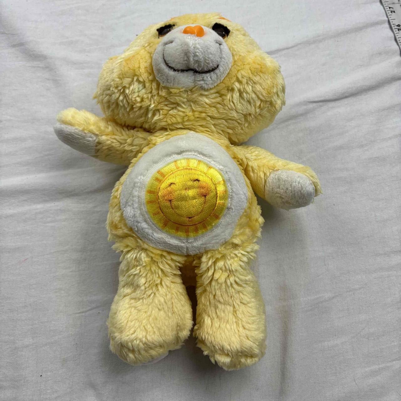 Care Bears Vintage 1983 Funshine Yellow Plush Bear | Depop