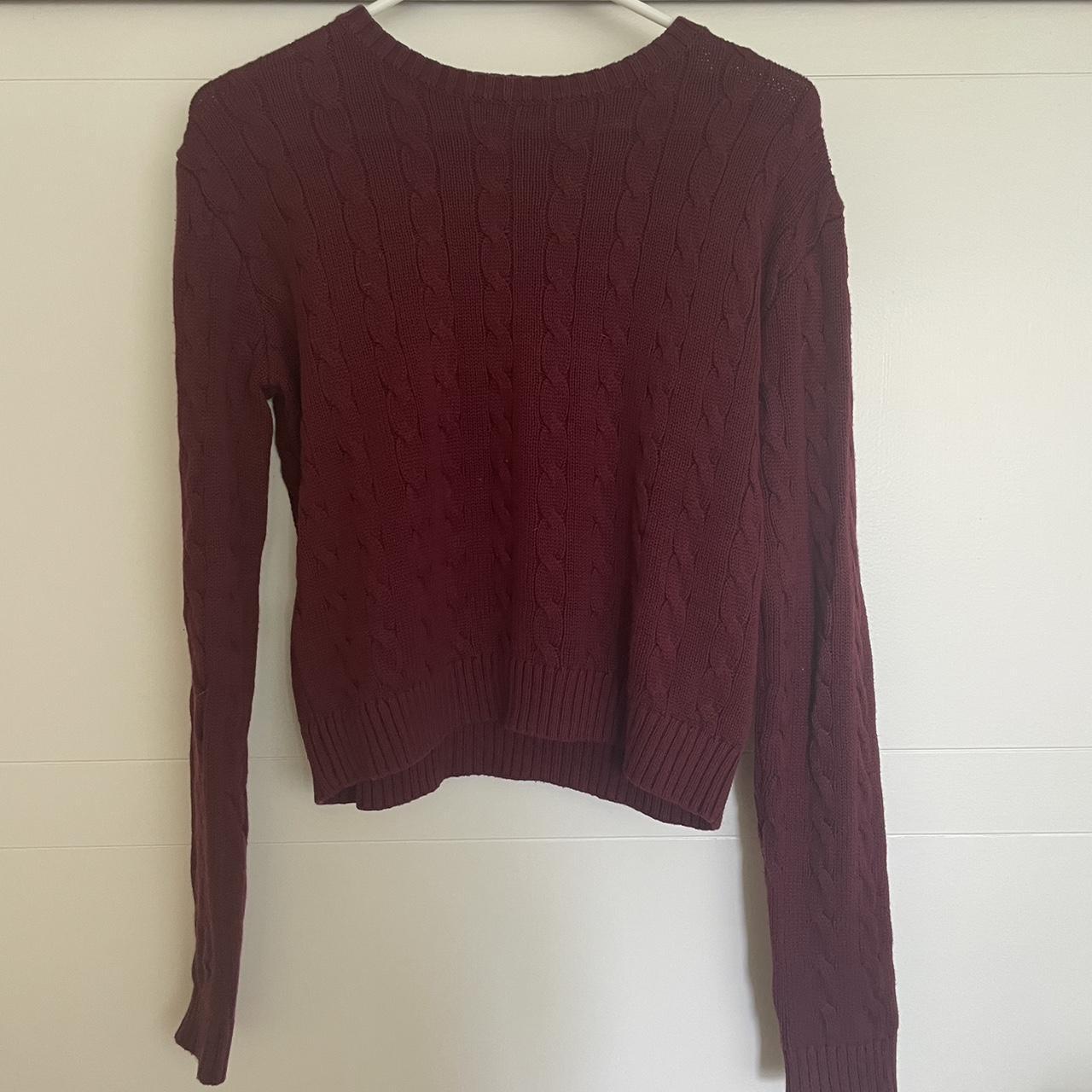 Brandy melville maroon sweater best sale