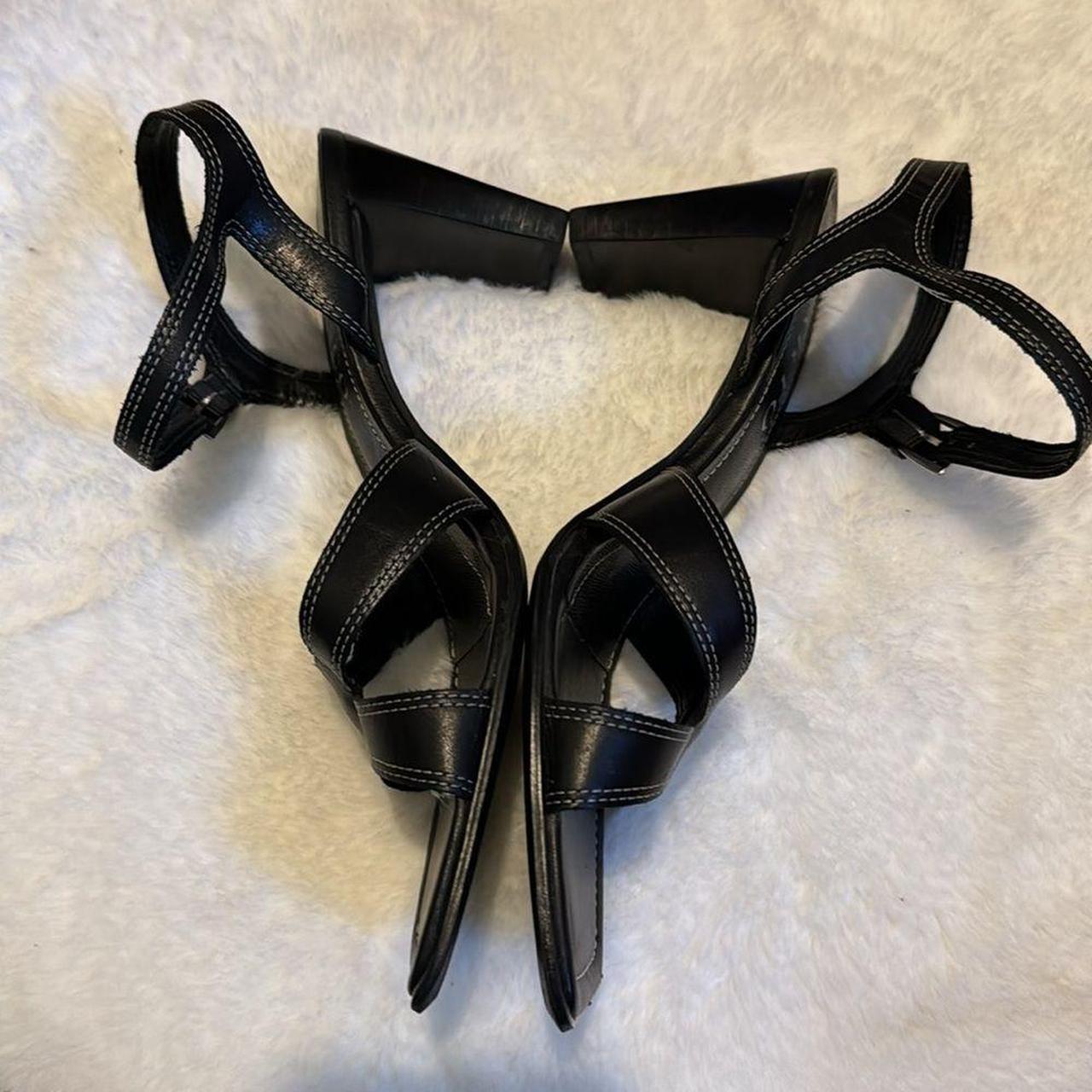 Franco Sarto Sandal Black Heels Size 8 Timeless... Depop