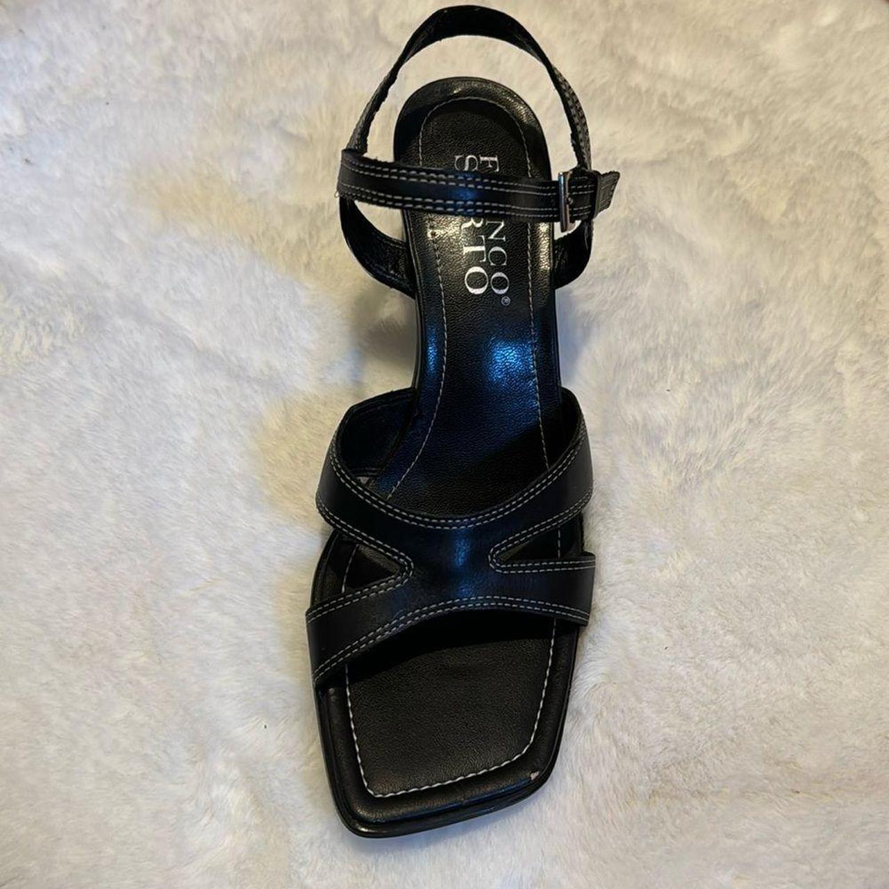 Franco Sarto Sandal Black Heels Size 8 Timeless... Depop