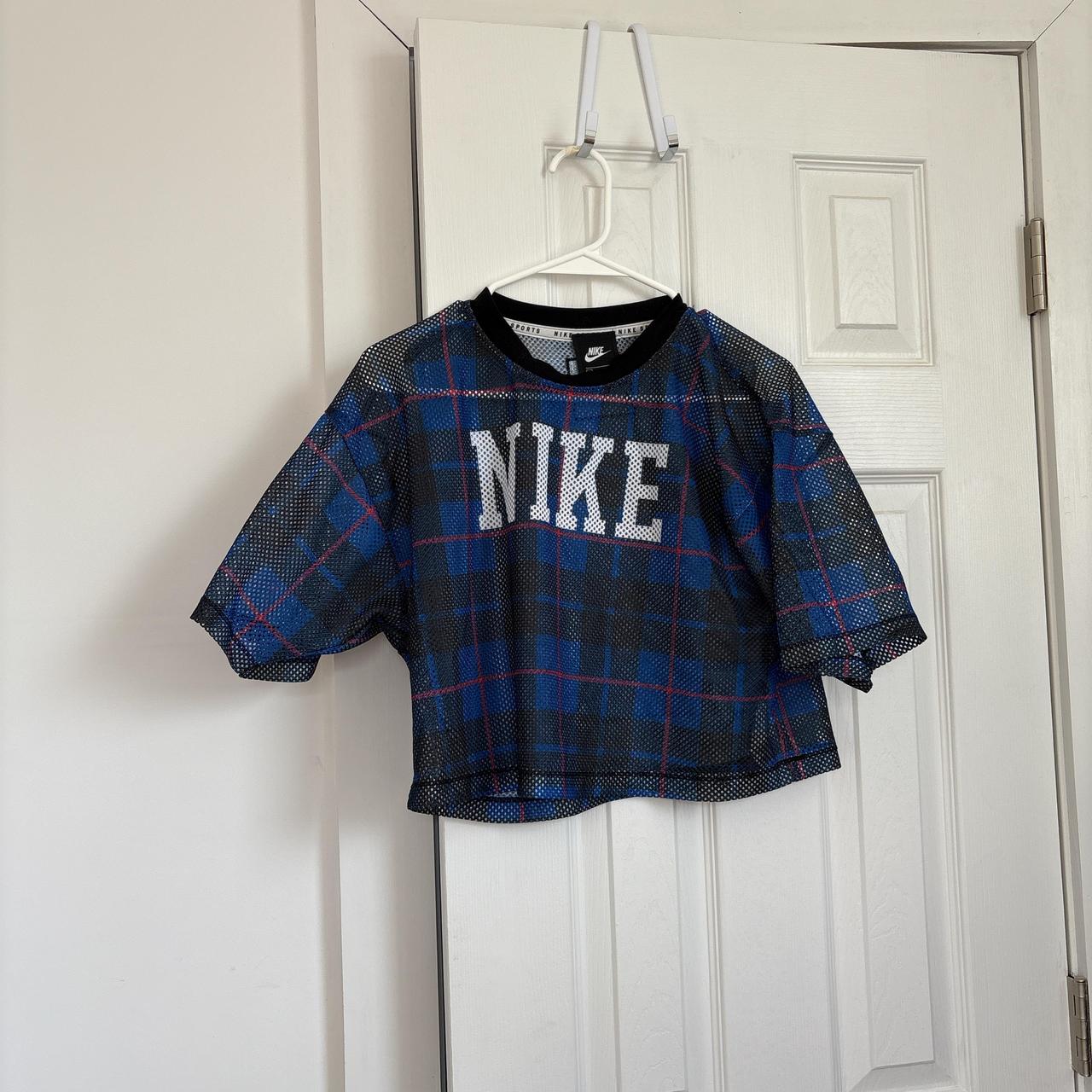 plaid nike crop top