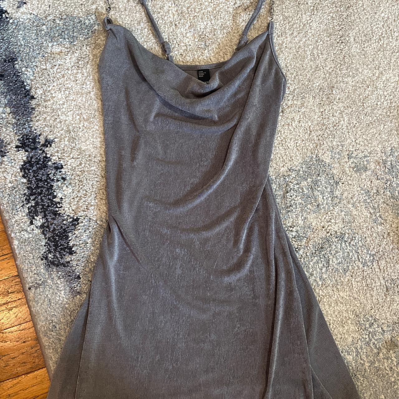 Cider Women's Dress Grey/Silver – Stretchy, short, tight