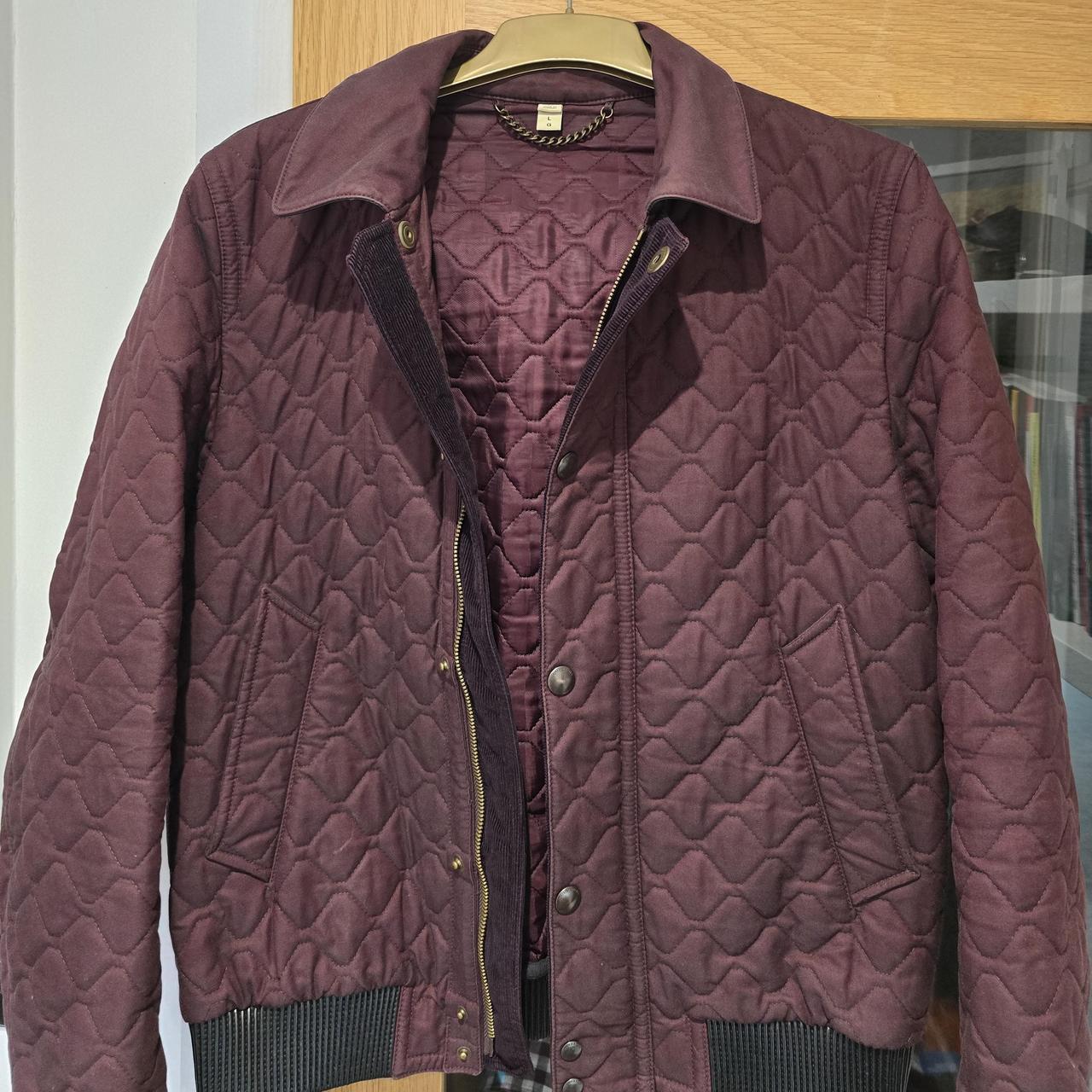 Burberry burgundy jacket fashion