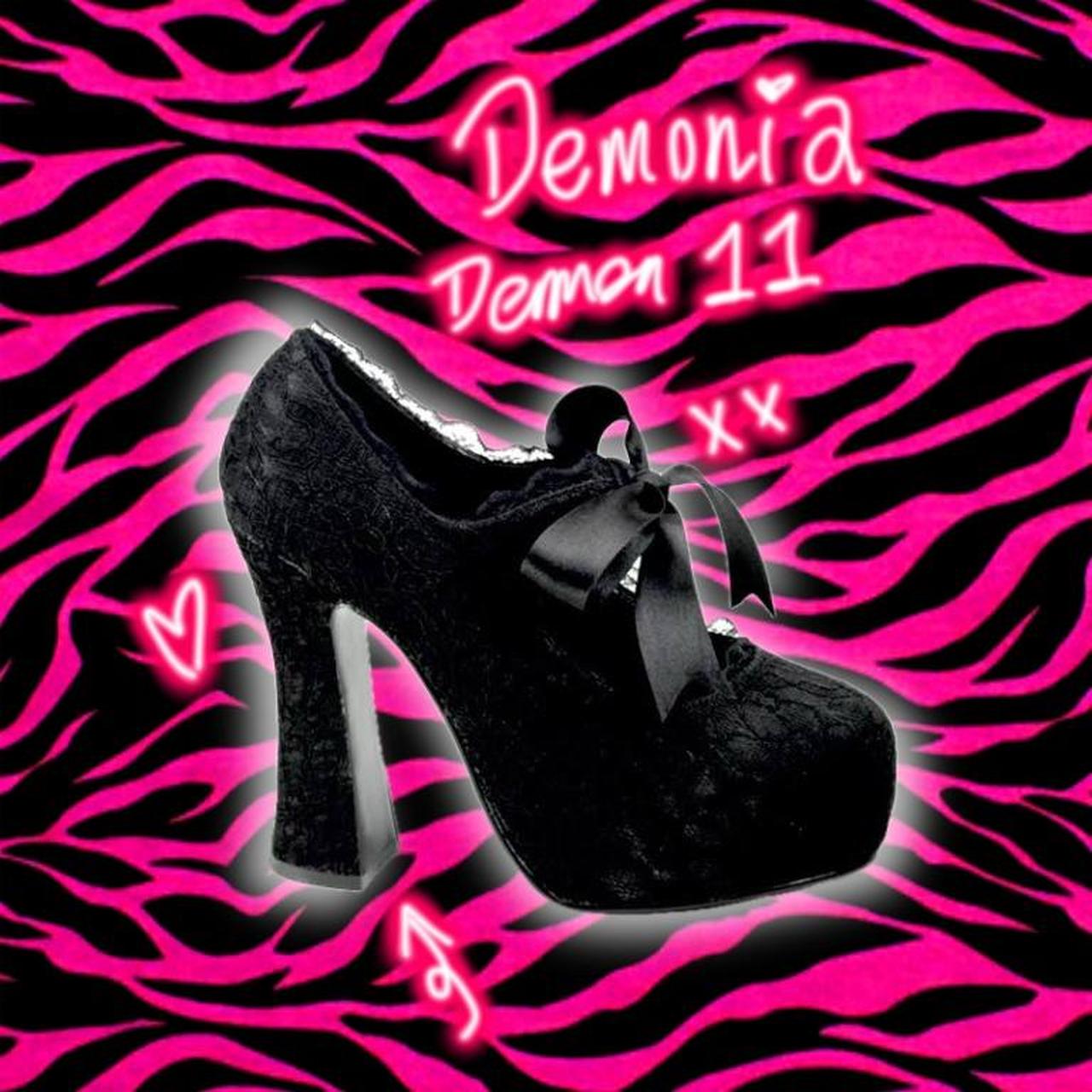 🕸️🩷demonia heels demon 11 size uk 8 🦇‼️MSG BEFORE... - Depop