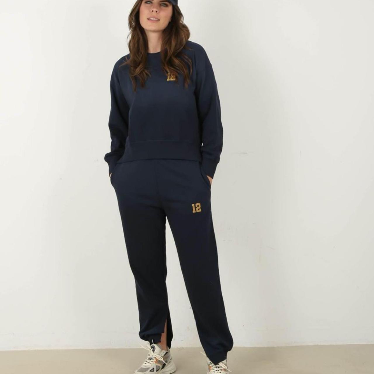 Anine Bing Rod Sweater Crewneck Navy Tracksuit Top | Depop