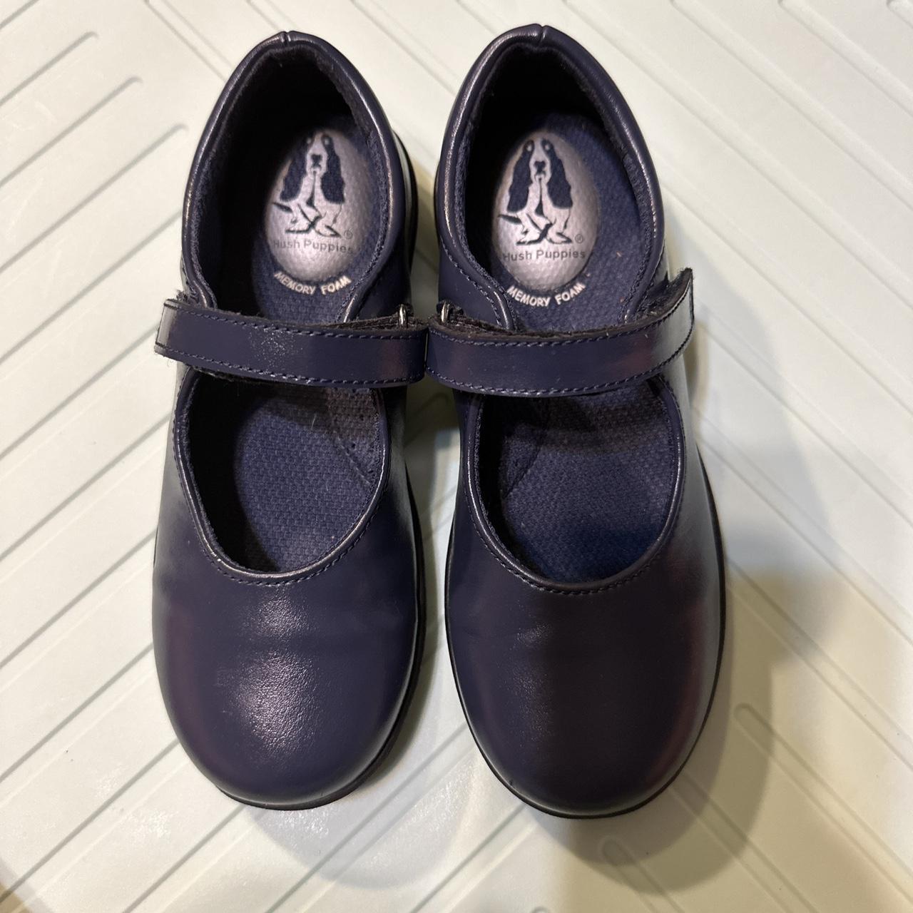 Hush Puppies Girl Shoes 12M Lexi Navy Blue Leather... - Depop