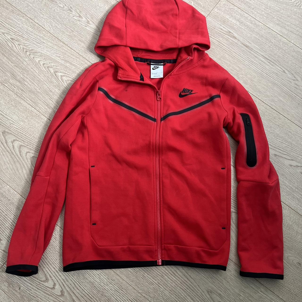 red nike tech jumper