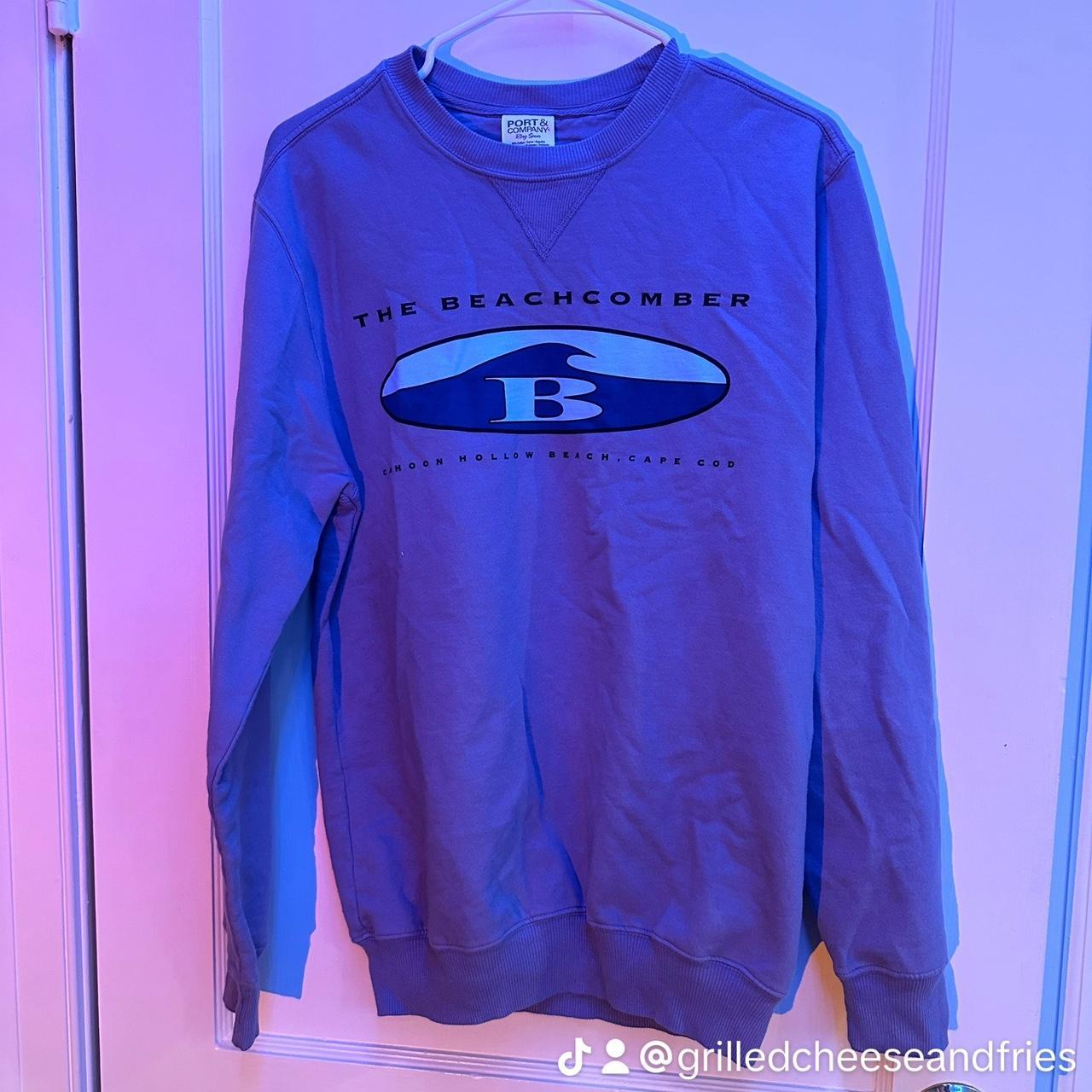 Beachcomber Periwinkle Oval B Crewneck Sweatshirt. Depop