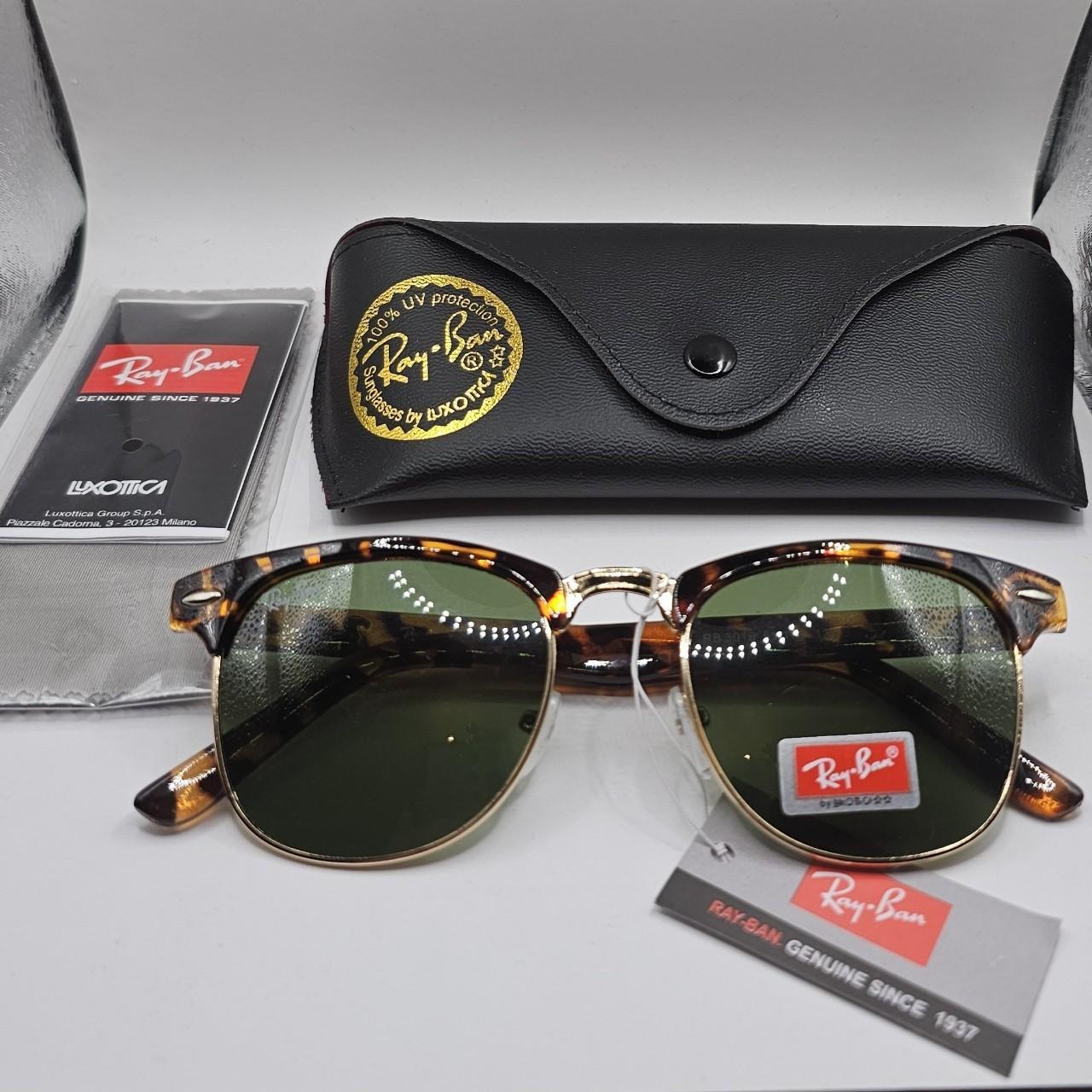 Ray-Ban Clubmaster RB3016 Havana Ginger Frame Unisex... - Depop