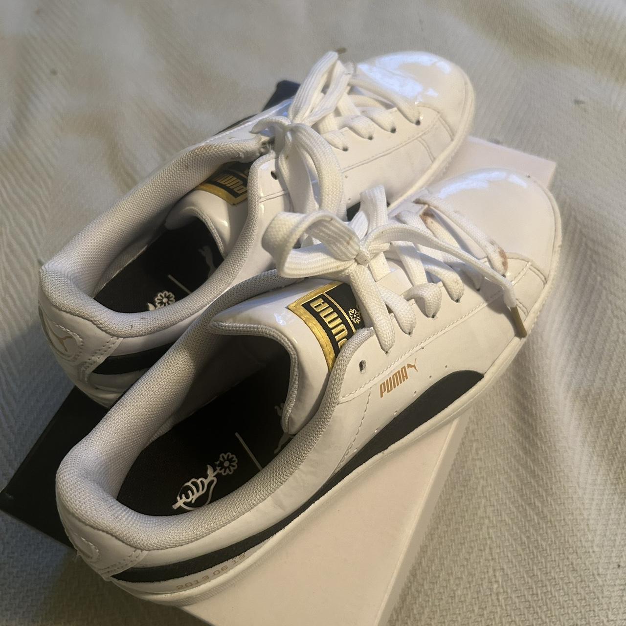 BTS kpop Puma Basket collab shoes. Worn a few times