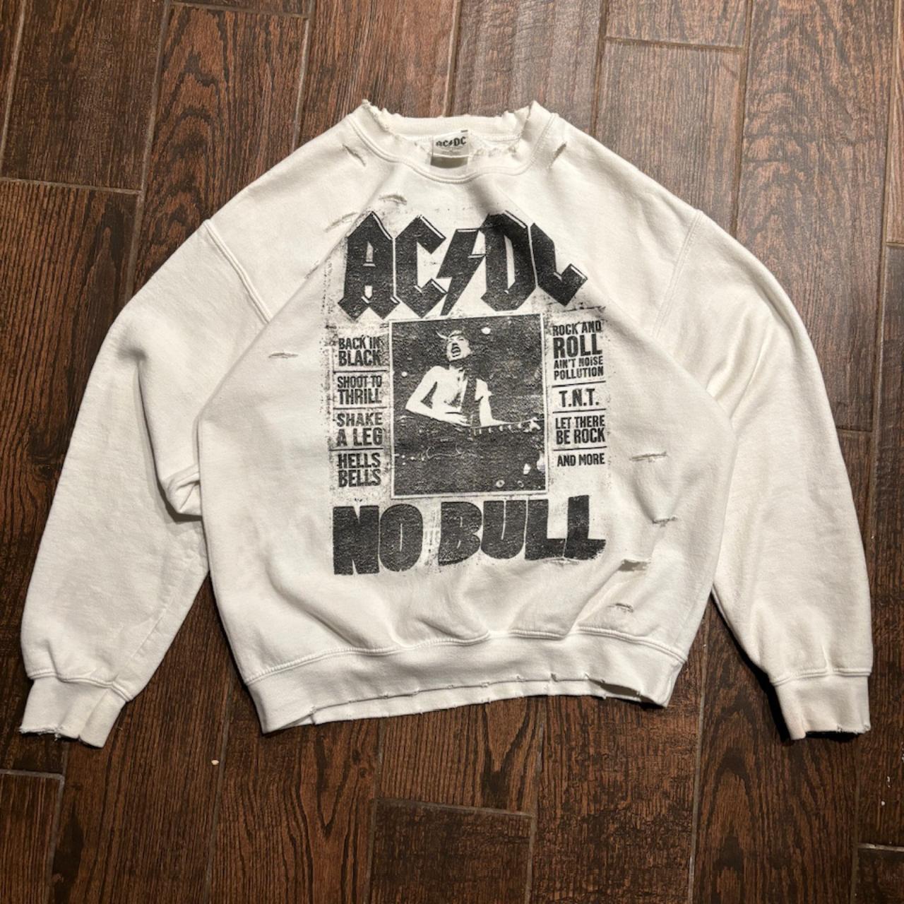 AC/DC Crewneck Size Medium Thrashed to... - Depop