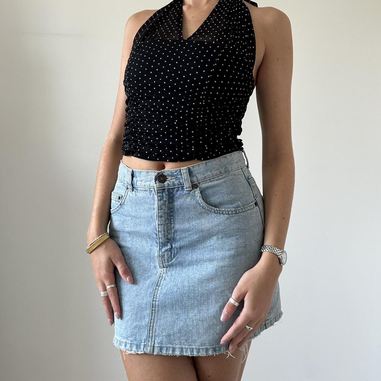 Classic vintage Topshop denim mini Light