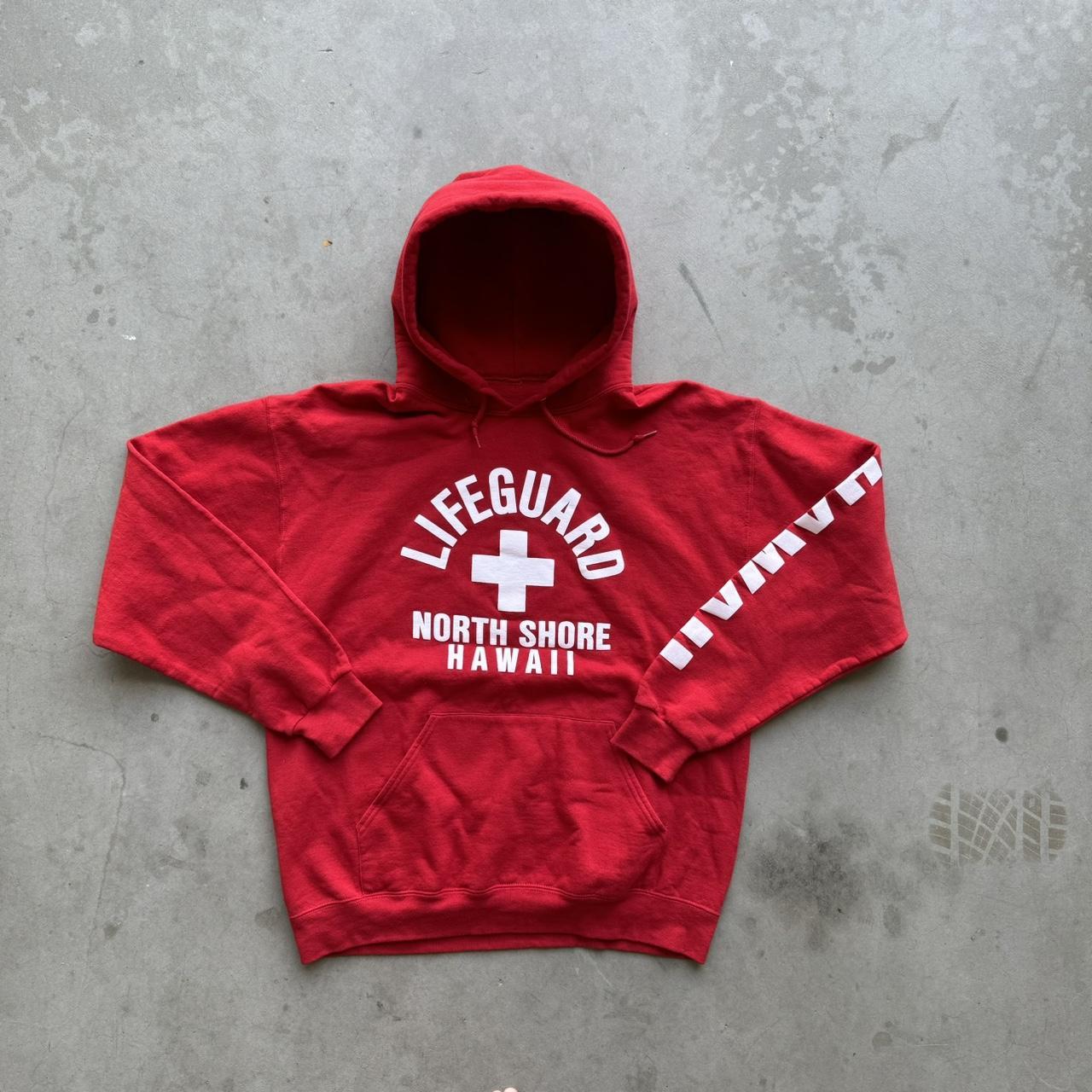 vintage 2000s hawaii lifeguard hoodie size L Ask. Depop