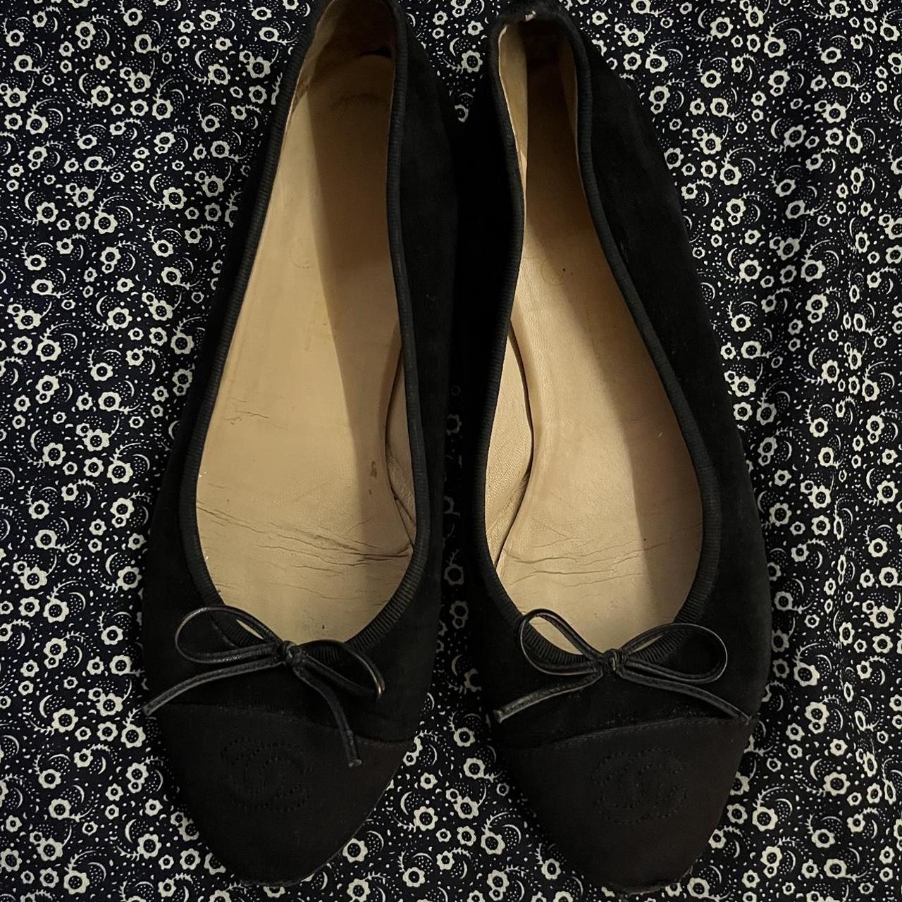 Chanel Women's Black Balletshoes Depop