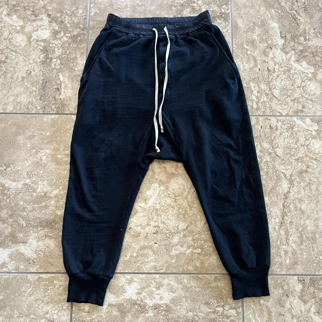 Rick owens DRKSHDW tapered jersey-cotton sweatpants. - Depop