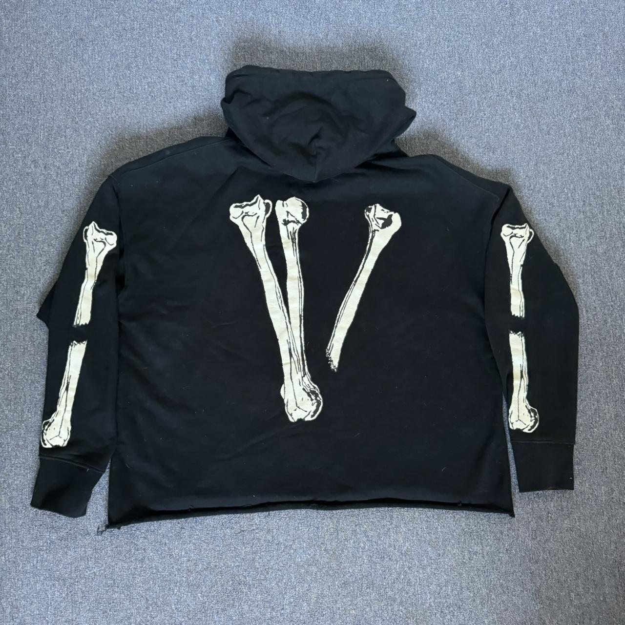 Authentic Vlone Bones Hoodie Black size L