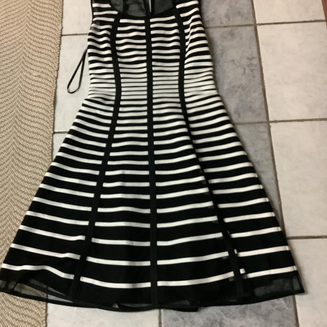 Black and white race day dress best sale