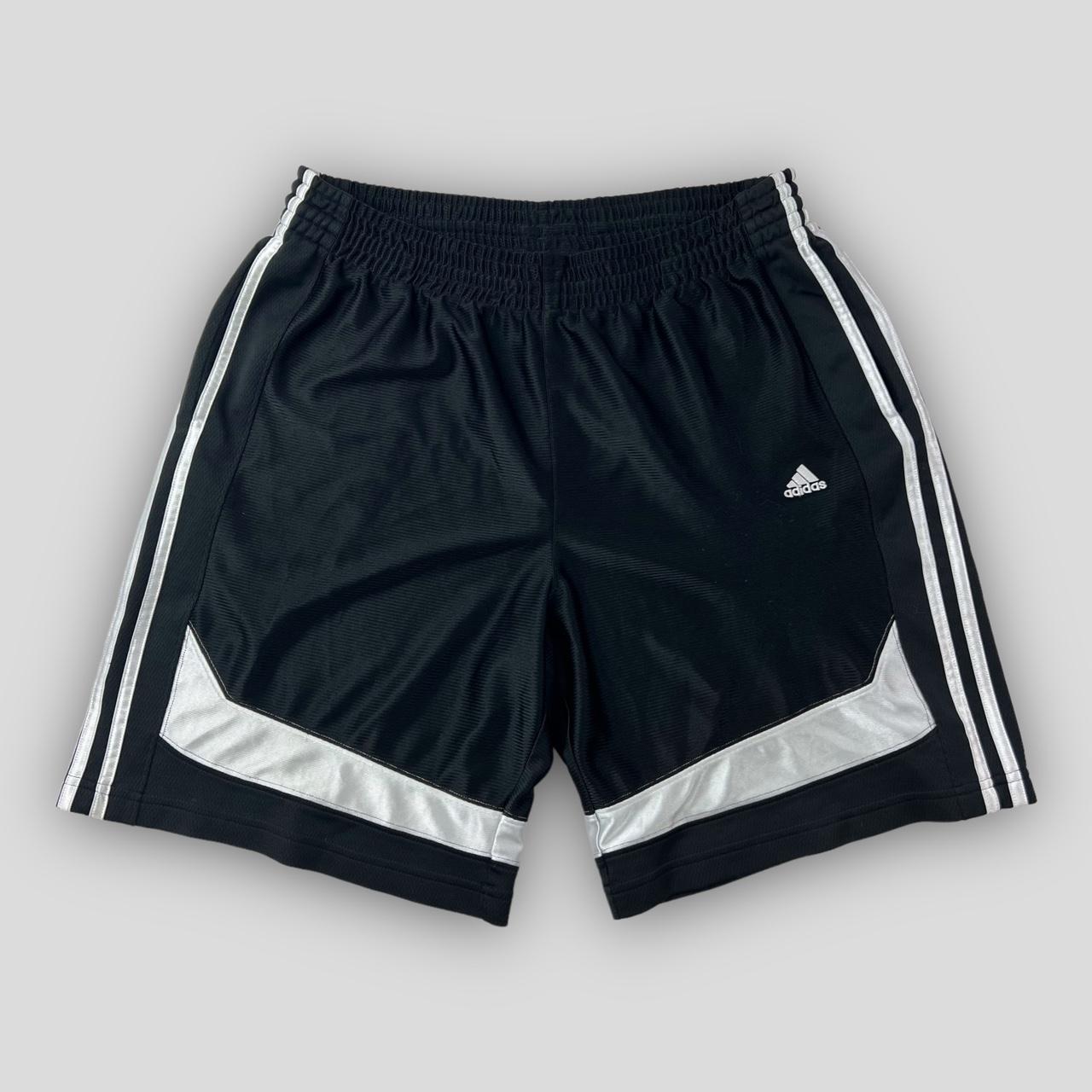 Adidas Men's Black and White Shorts | Depop