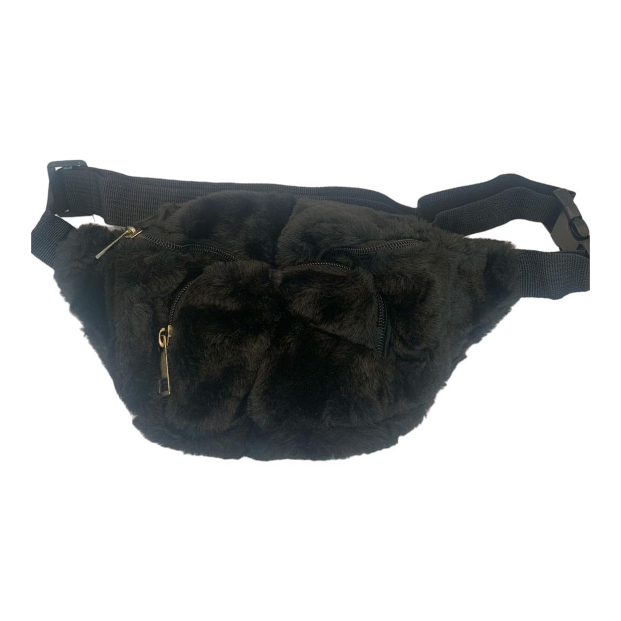 Black Fluffy Bum Bag SKU BB23 INSTANT BUY IS. Depop