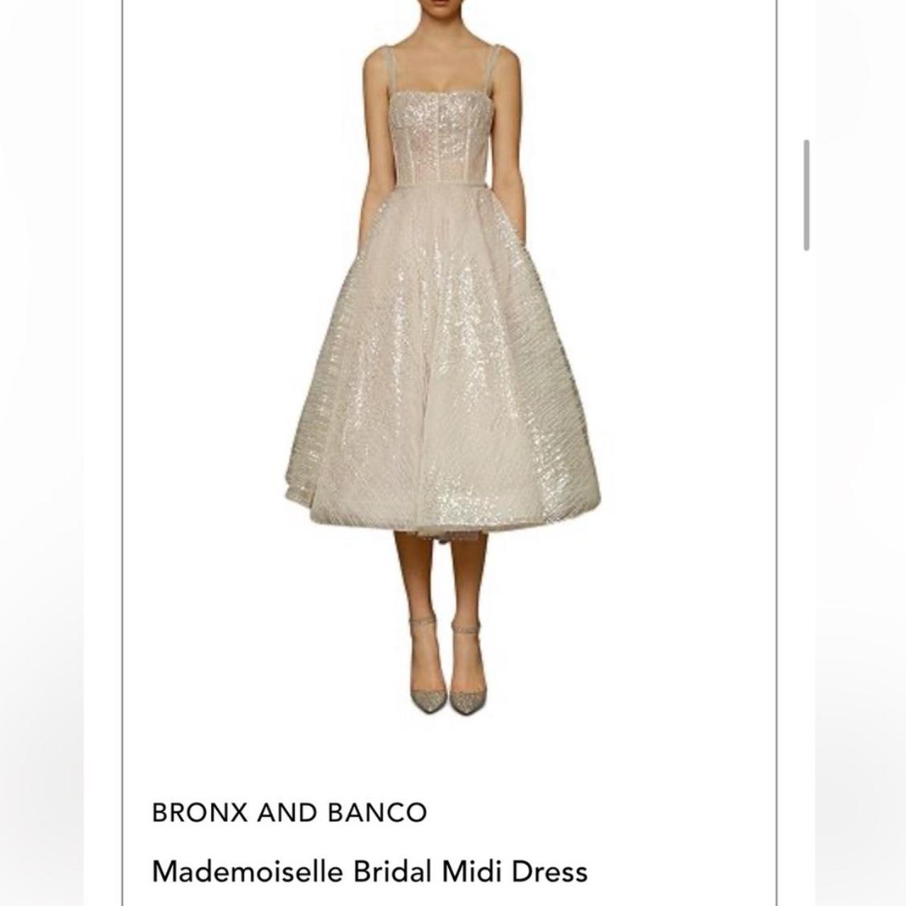 Bronx and Banco Mademoiselle Bridal Midi Dress in. Depop