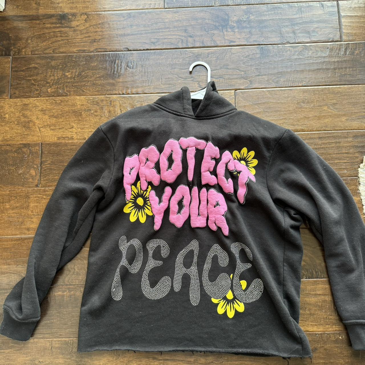 euphoric 777 cropped hoodie | Depop