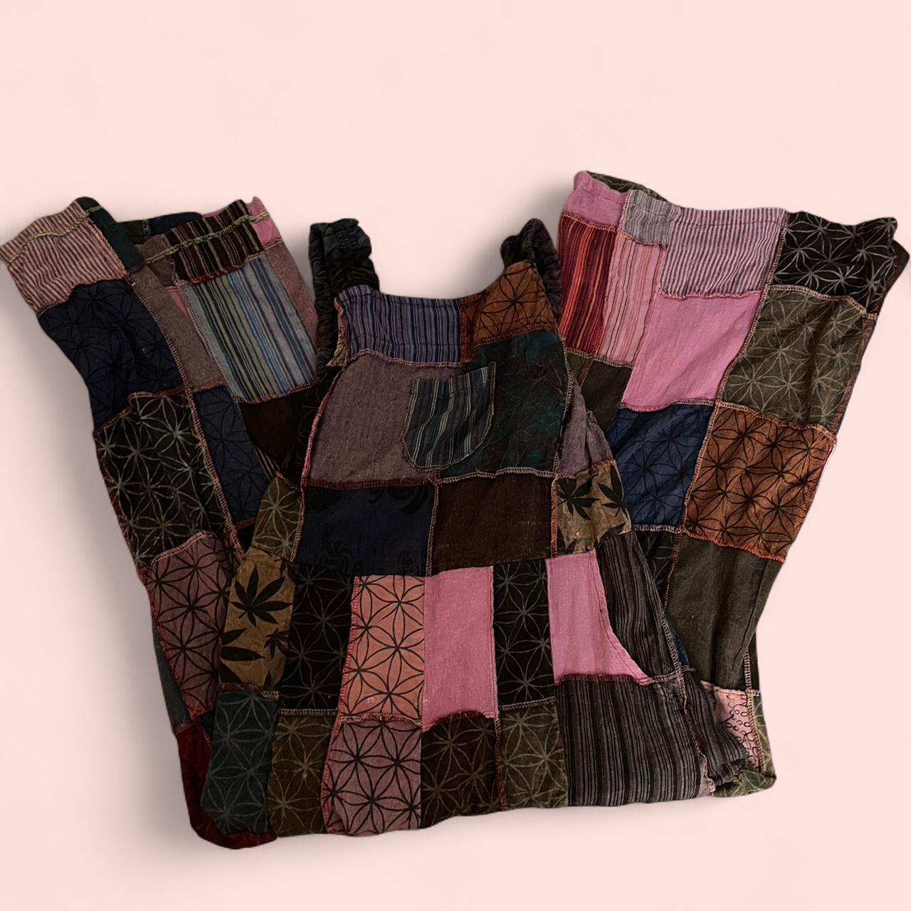 Women's Overalls - Multi - 26 – Unique patchwork … - image 1