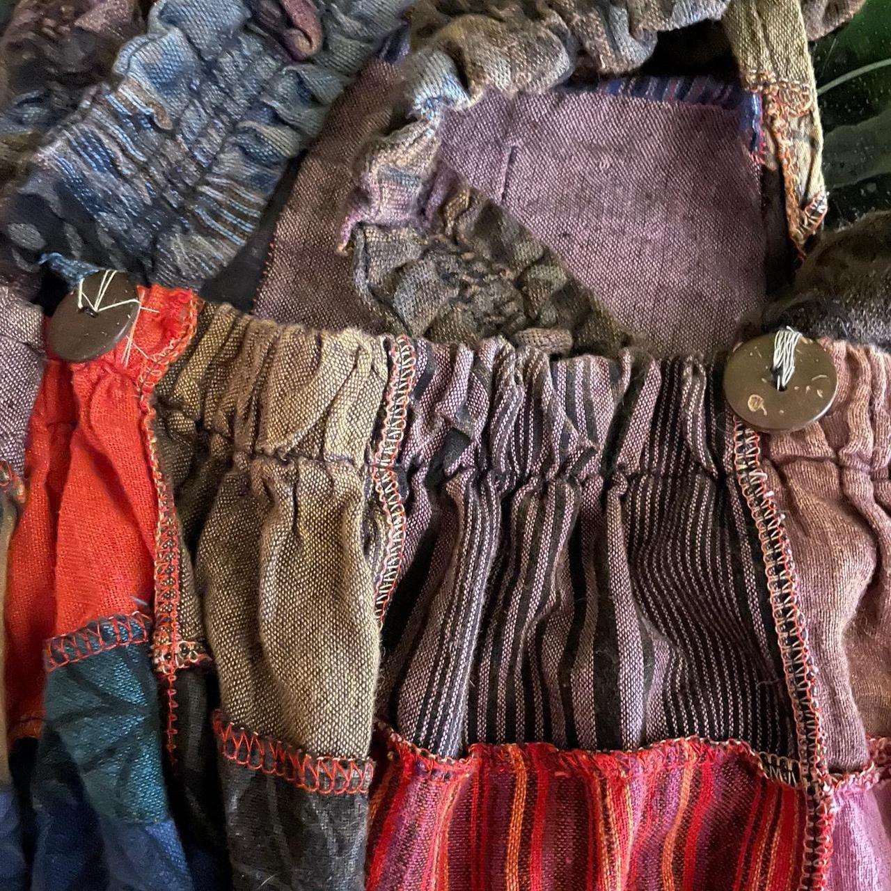 Women's Overalls - Multi - 26 – Unique patchwork … - image 3