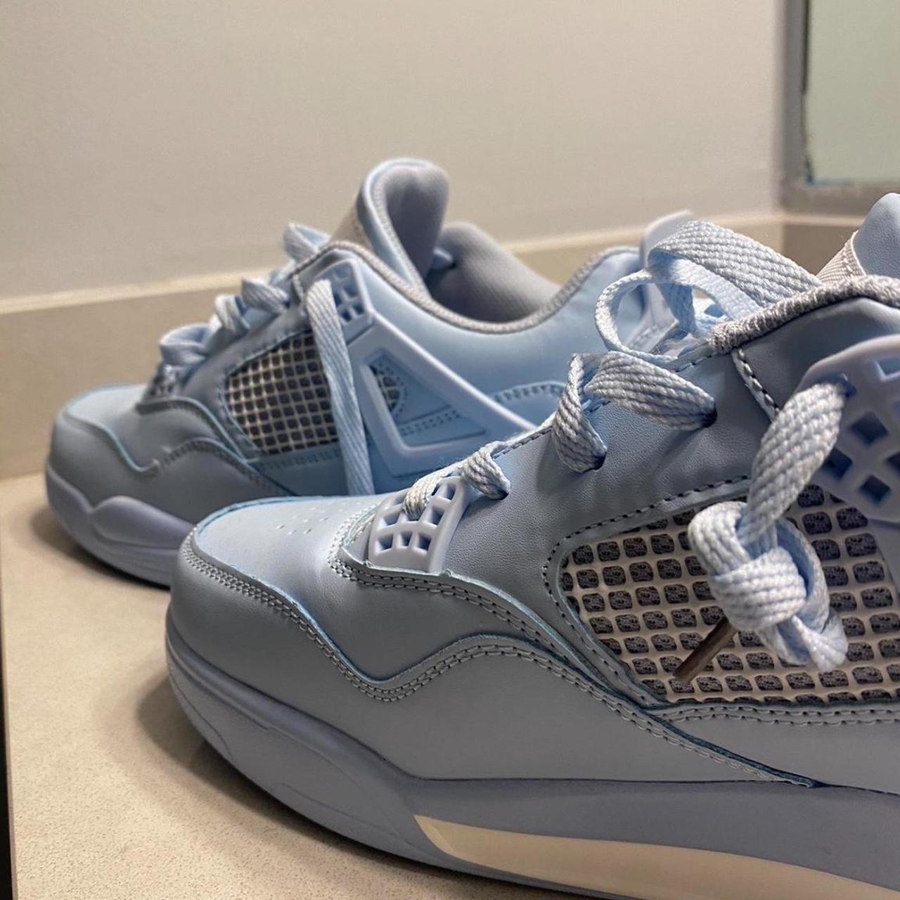 Jordan 4 Light Blue Need These Gone Text Me For Depop 