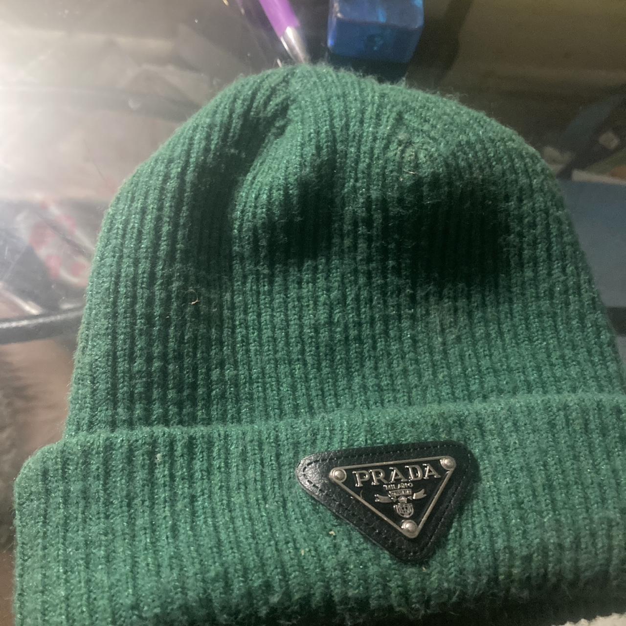 帽子 prada sport archive 00s fleece beanie Prada Sport 2000s Black Nylon Fleece Lined Cap - Ākaibu Store